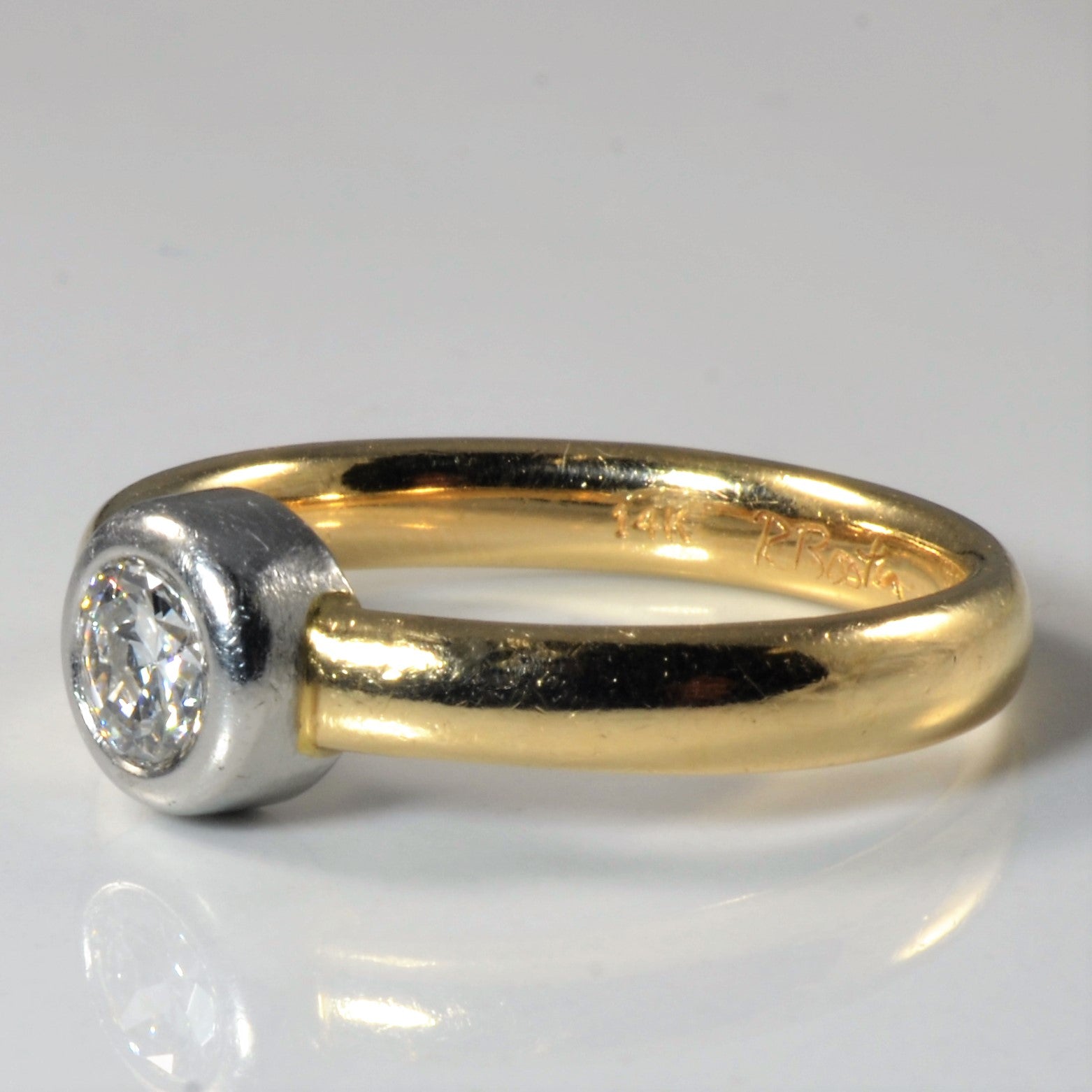 Richard Booth' Bezel Set Diamond Ring | 0.65 ct | SZ 10 |