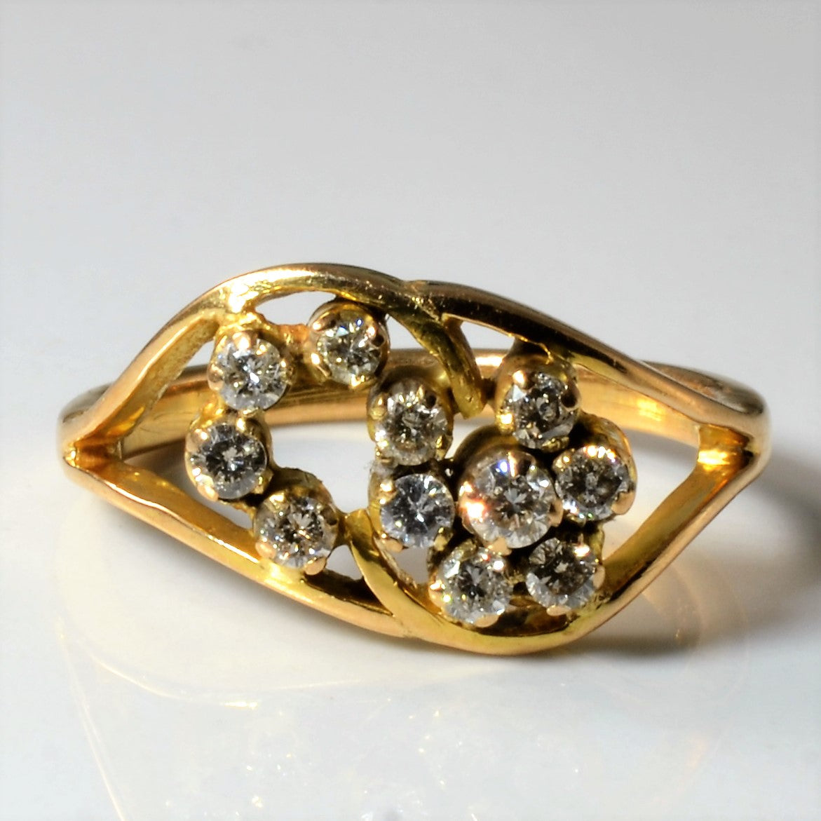 Open Work Diamond Ring | 0.30ctw | SZ 6.25 |