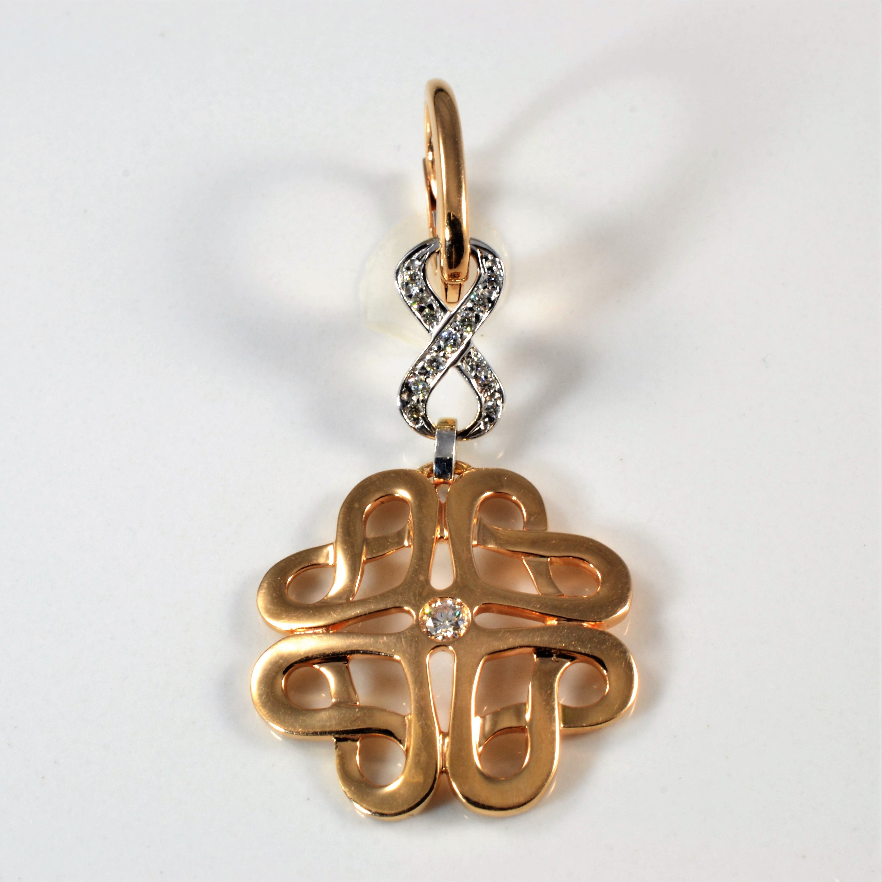 Intertwined Rose Gold Diamond Necklace & Earrings Set | 0.68ctw | 17" |