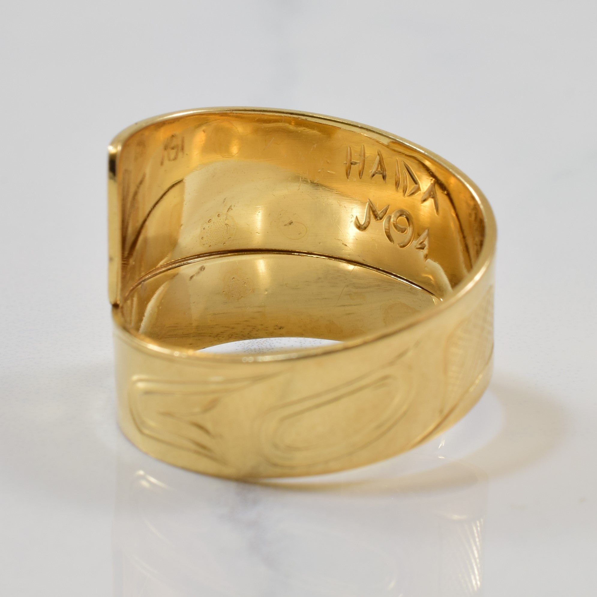 Wrap Around Indigenous Eagle Art Ring | SZ 10 |