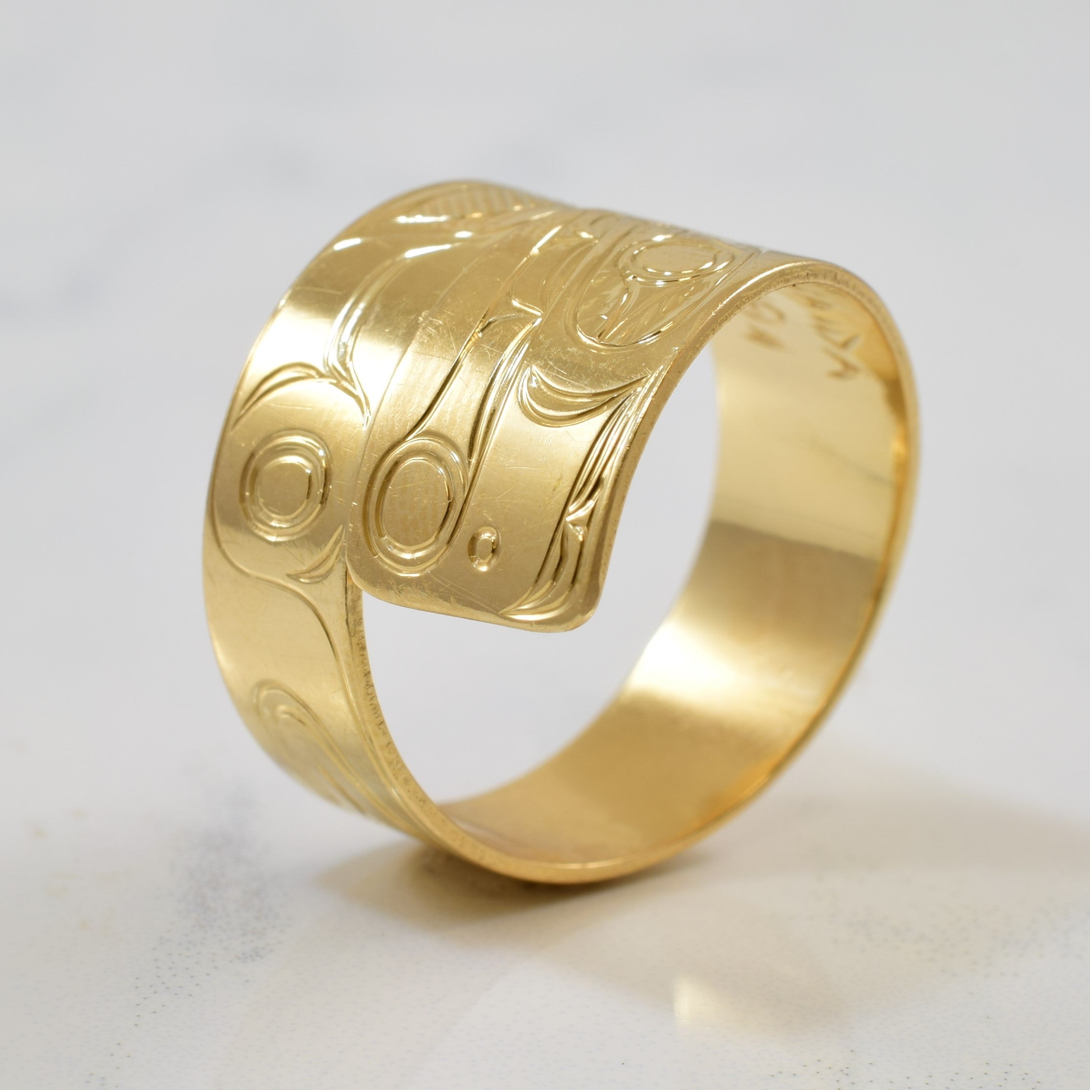 Wrap Around Indigenous Eagle Art Ring | SZ 10 |