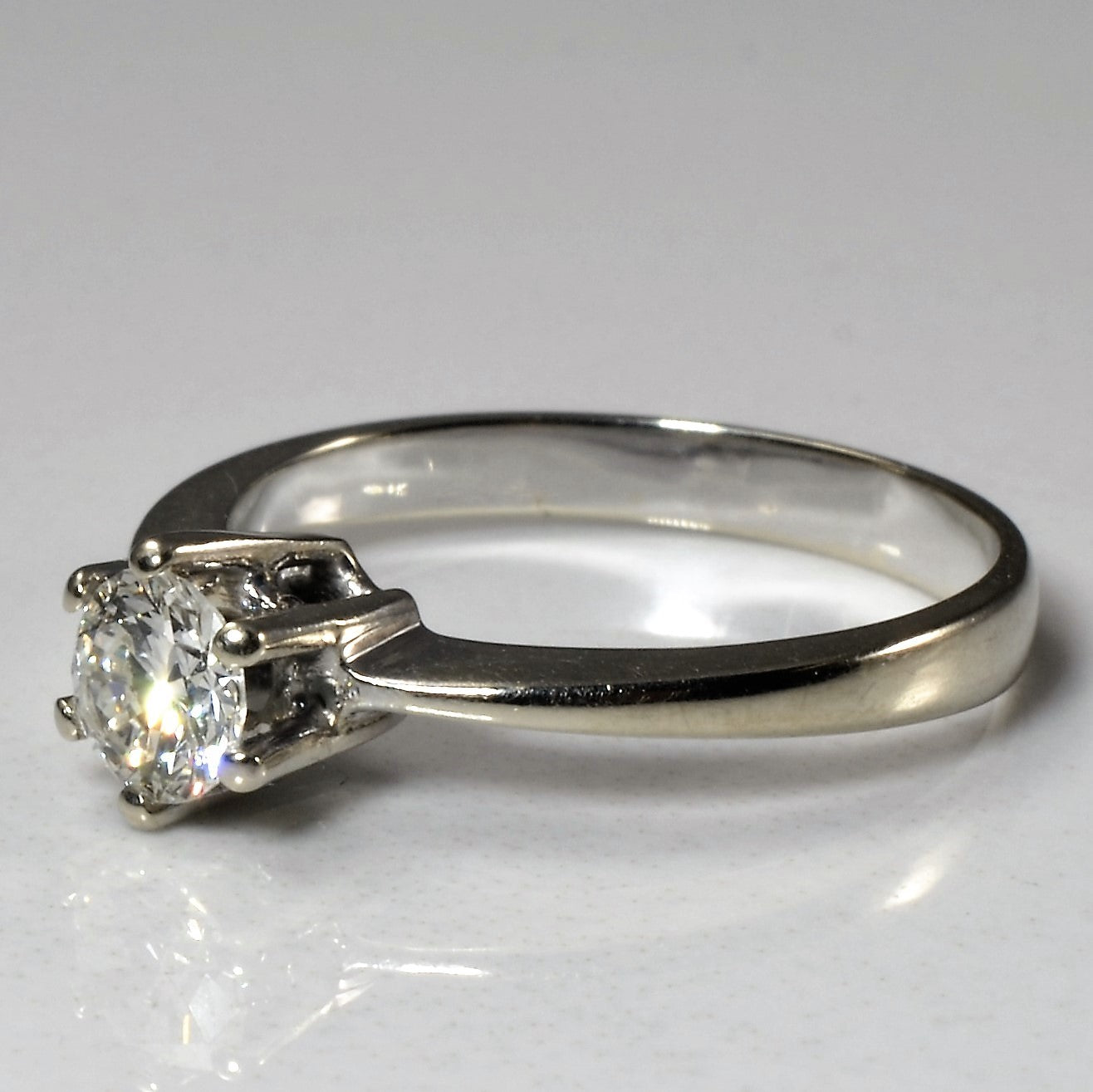 Six Prong Solitaire Diamond Ring | 0.38ct | SZ 5.75 |
