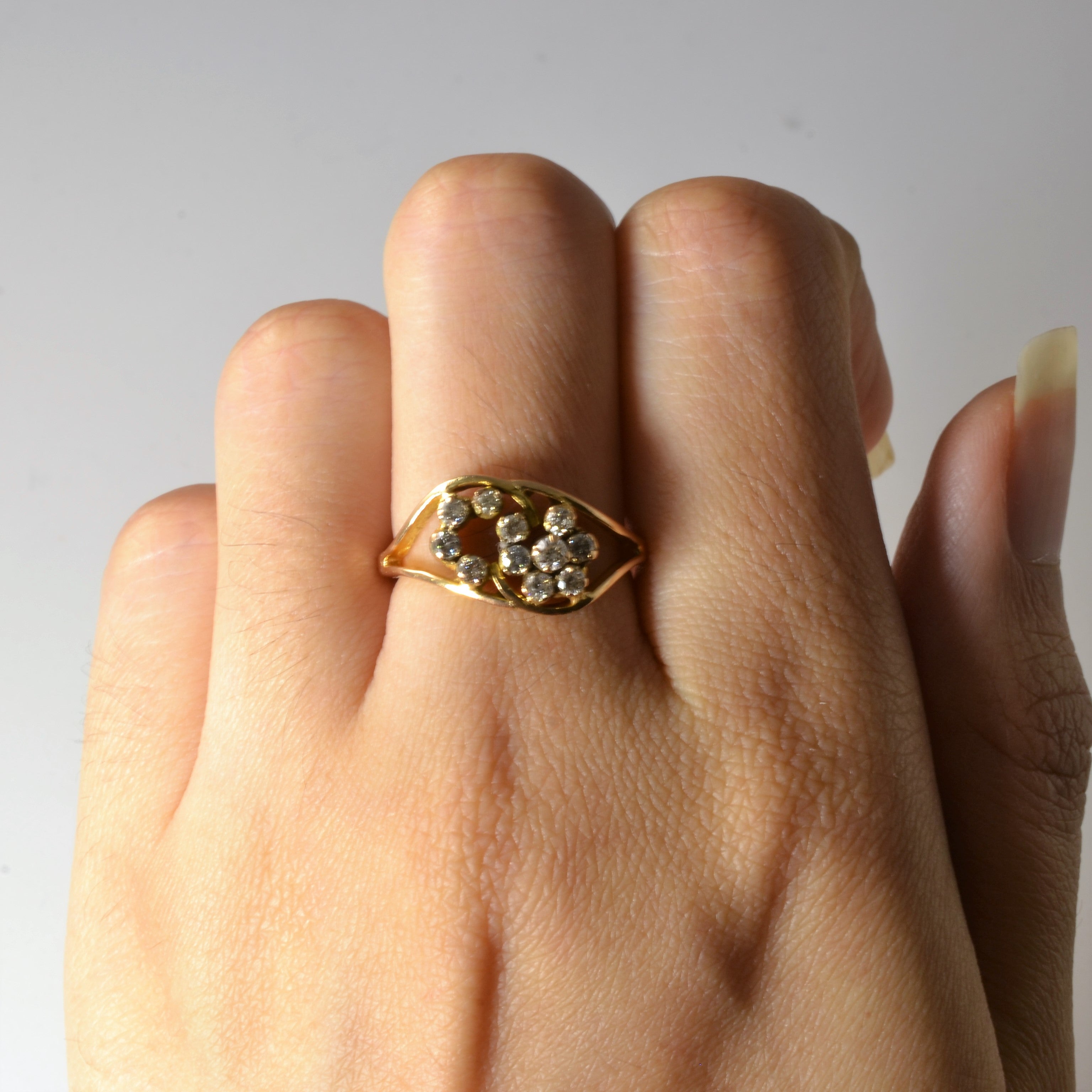 Open Work Diamond Ring | 0.30ctw | SZ 6.25 |