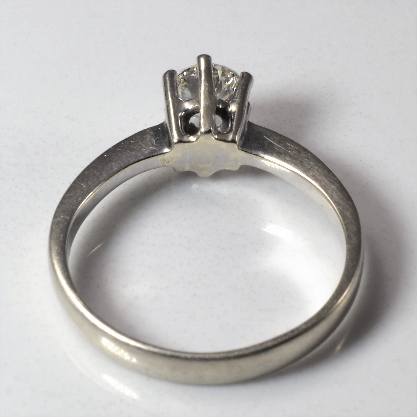 Six Prong Solitaire Diamond Ring | 0.38ct | SZ 5.75 |