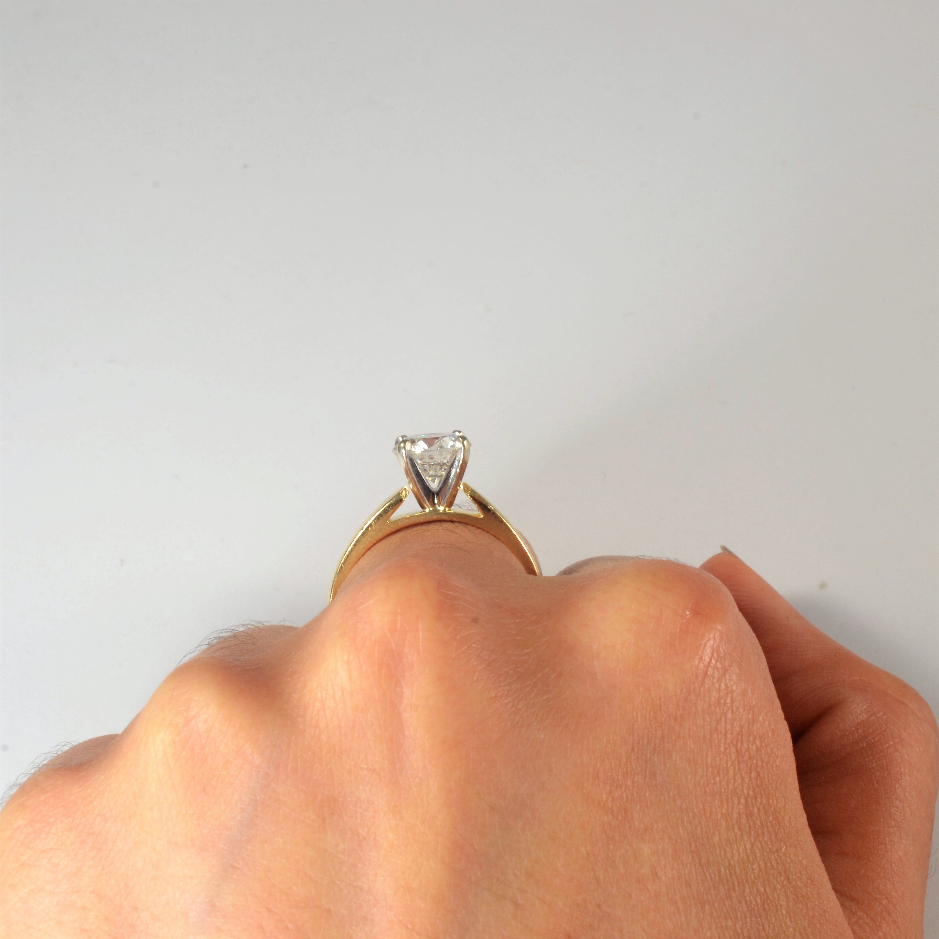 Bague de fiançailles solitaire diamant rond brillant | 1,60 ct | Taille 7 |