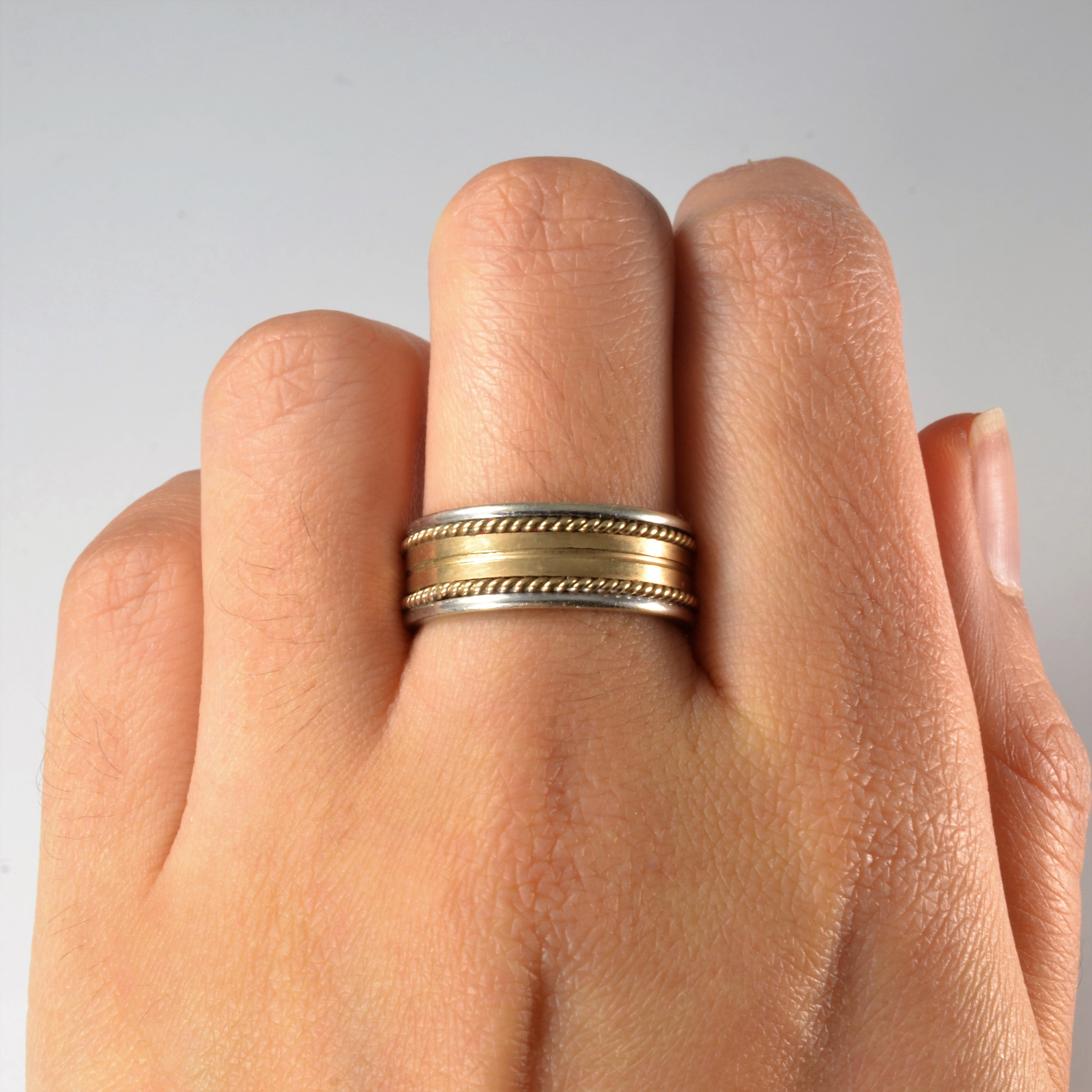 Detailed Two Tone Band | SZ 7.75 |