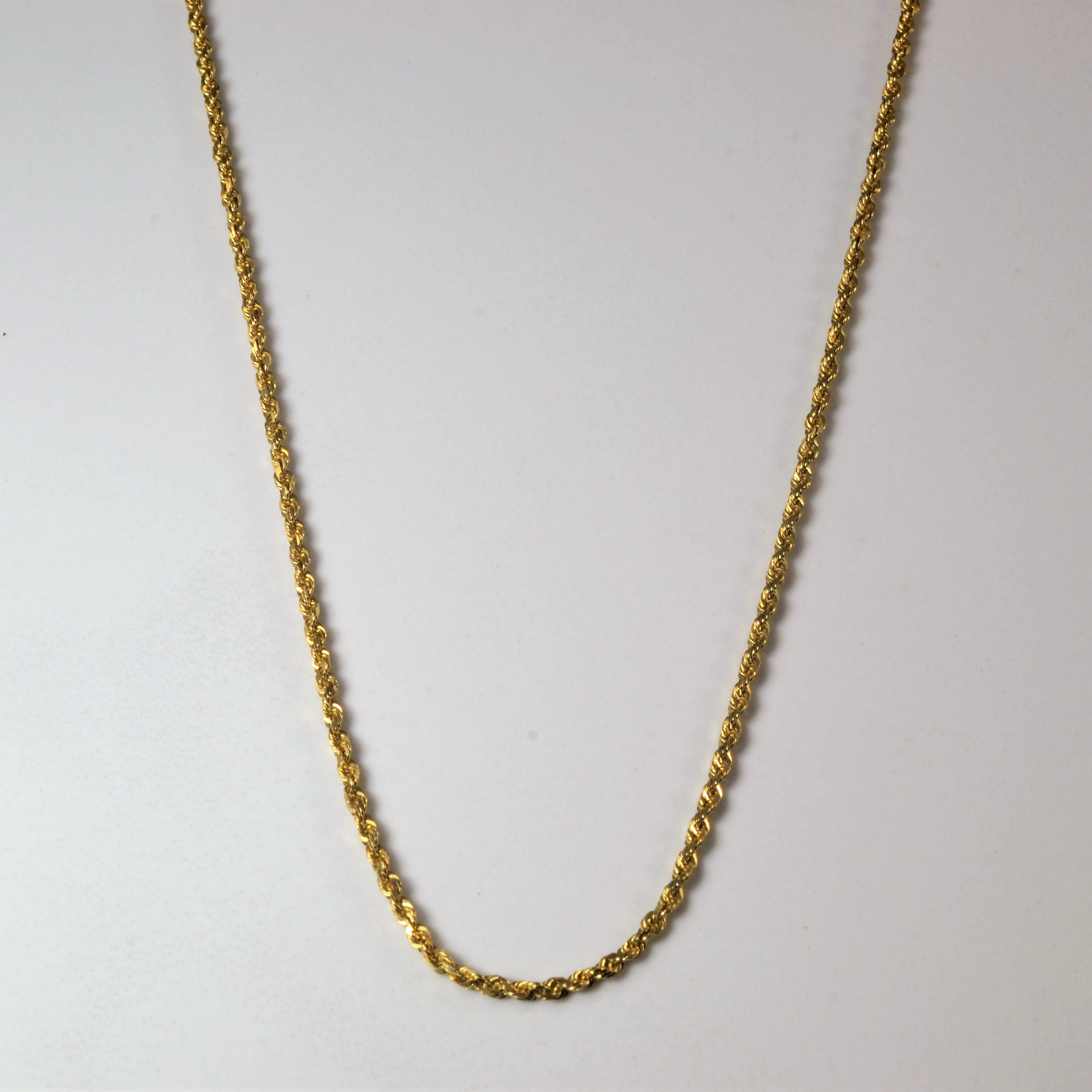 14k Yellow Gold Rope Chain | 16" |