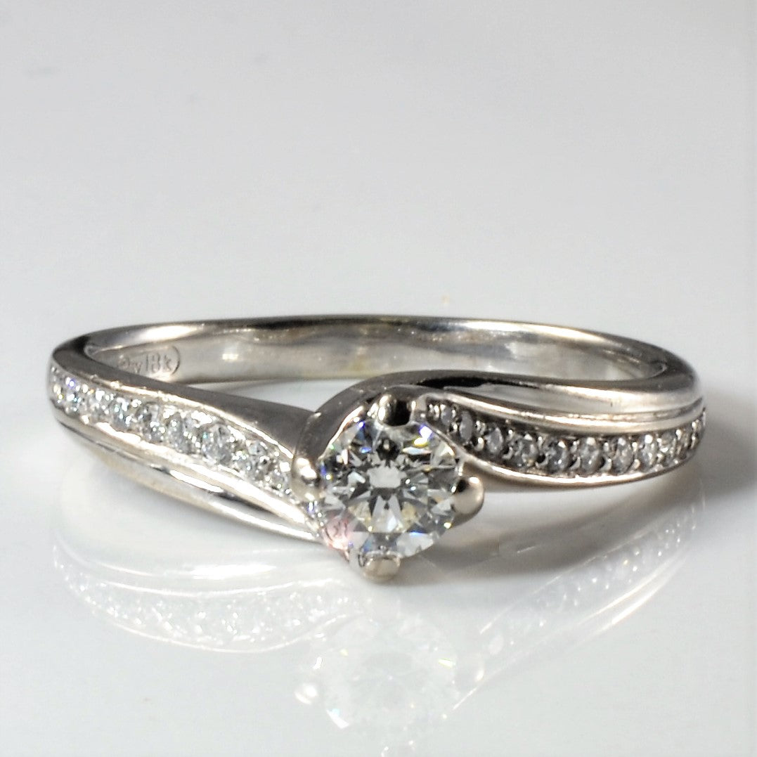 Bypass Side Stone Diamond Ring | 0.63ctw | SZ 8.5 |