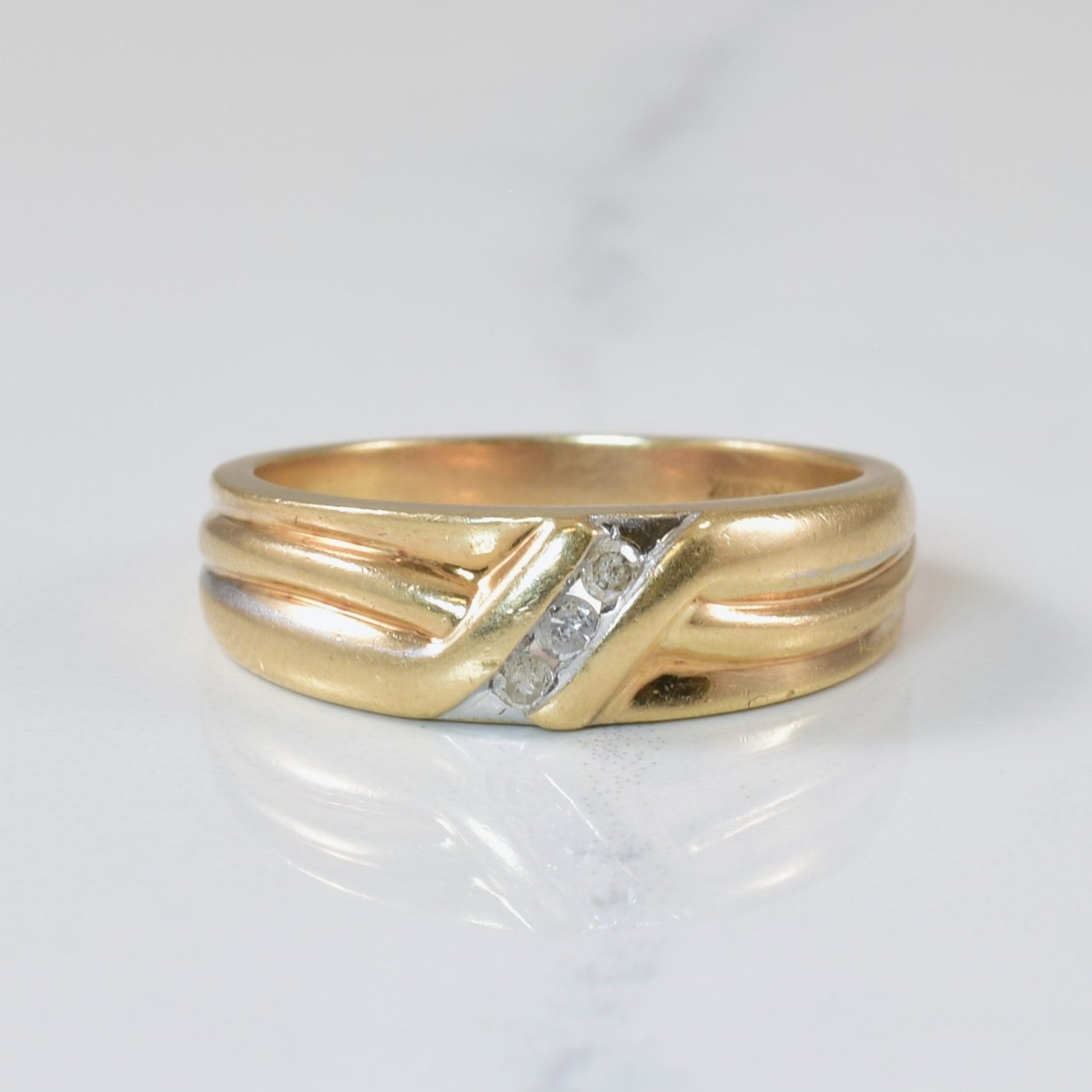 Channel Set Diamond Ring | 0.07ctw | SZ 7.5 |