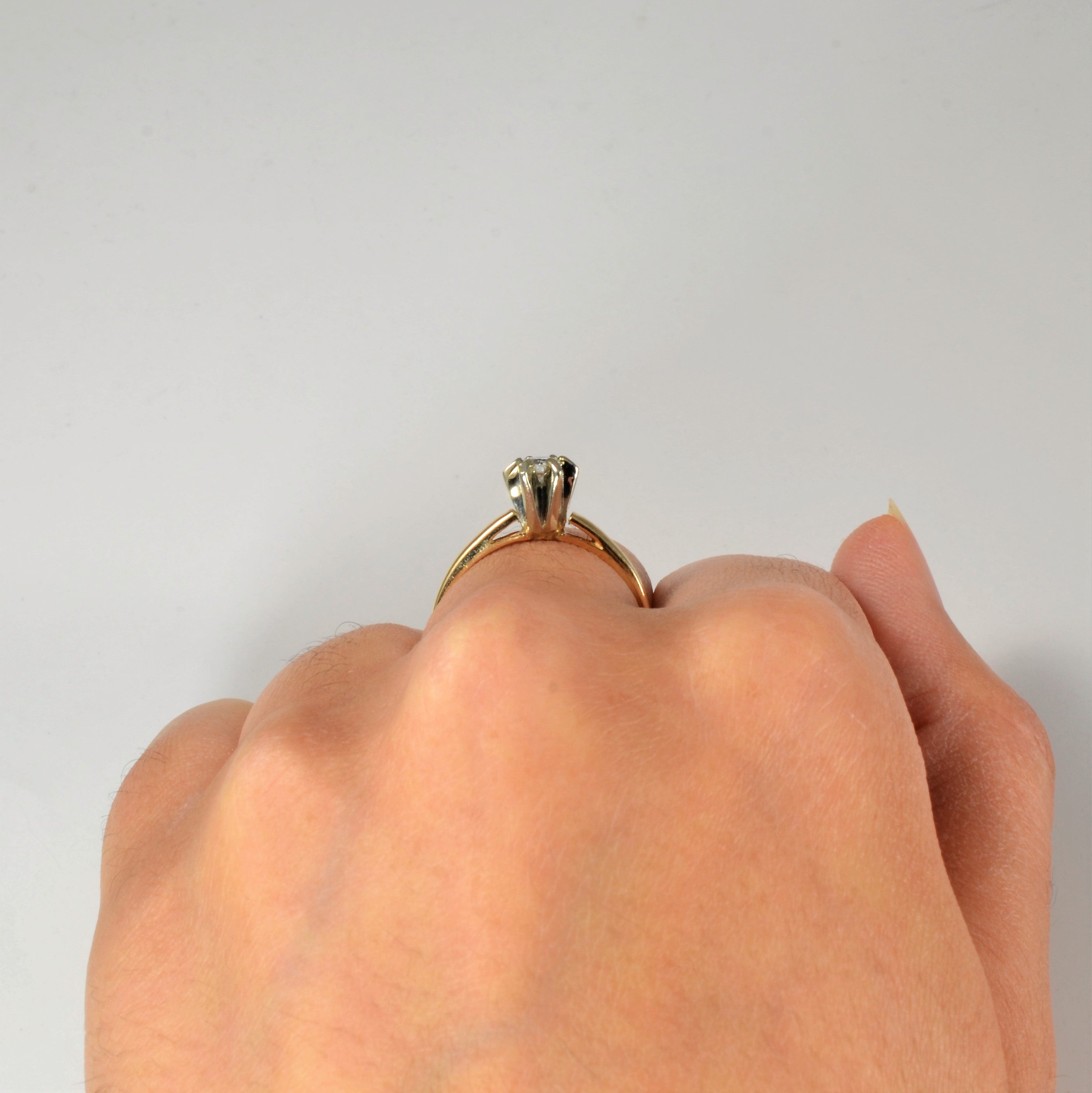 Claw Set Solitaire Diamond Ring | 0.18ct | SZ 7 |
