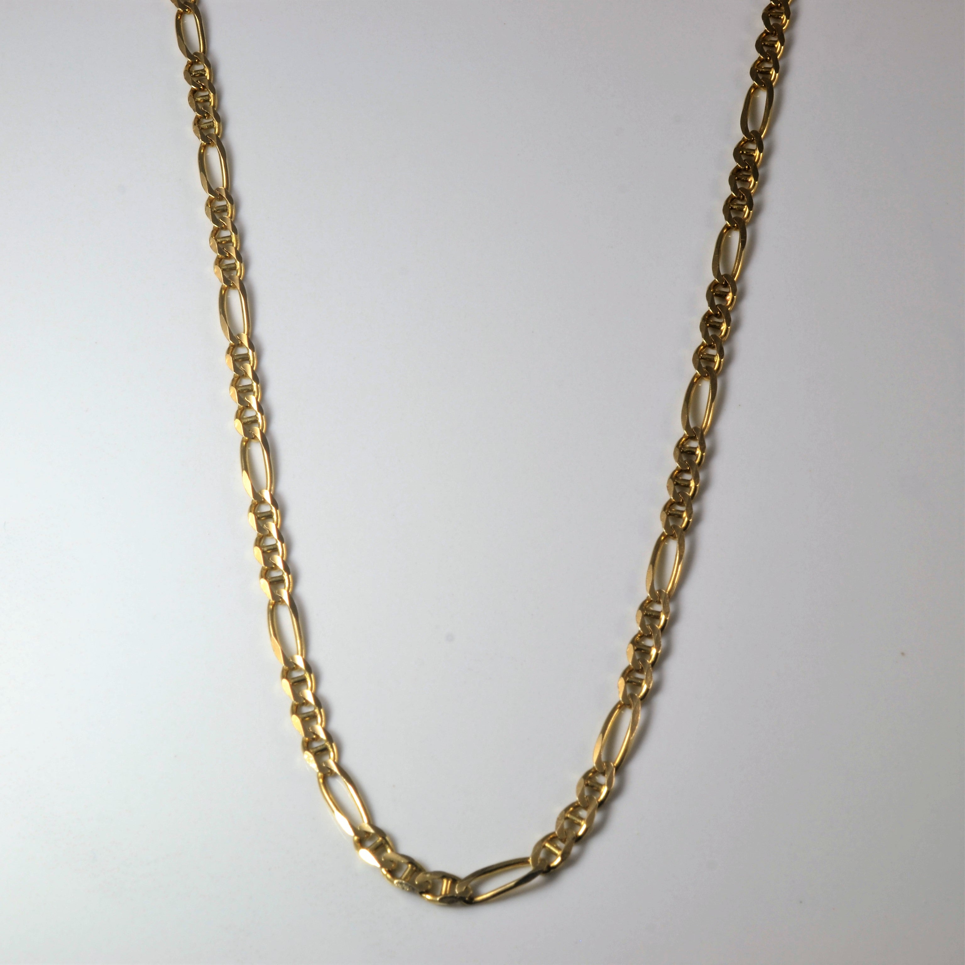 10k Yellow Gold Figaro Chain | 22" |