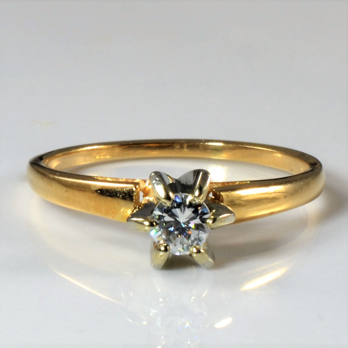 Claw Set Solitaire Diamond Ring | 0.18ct | SZ 7 |