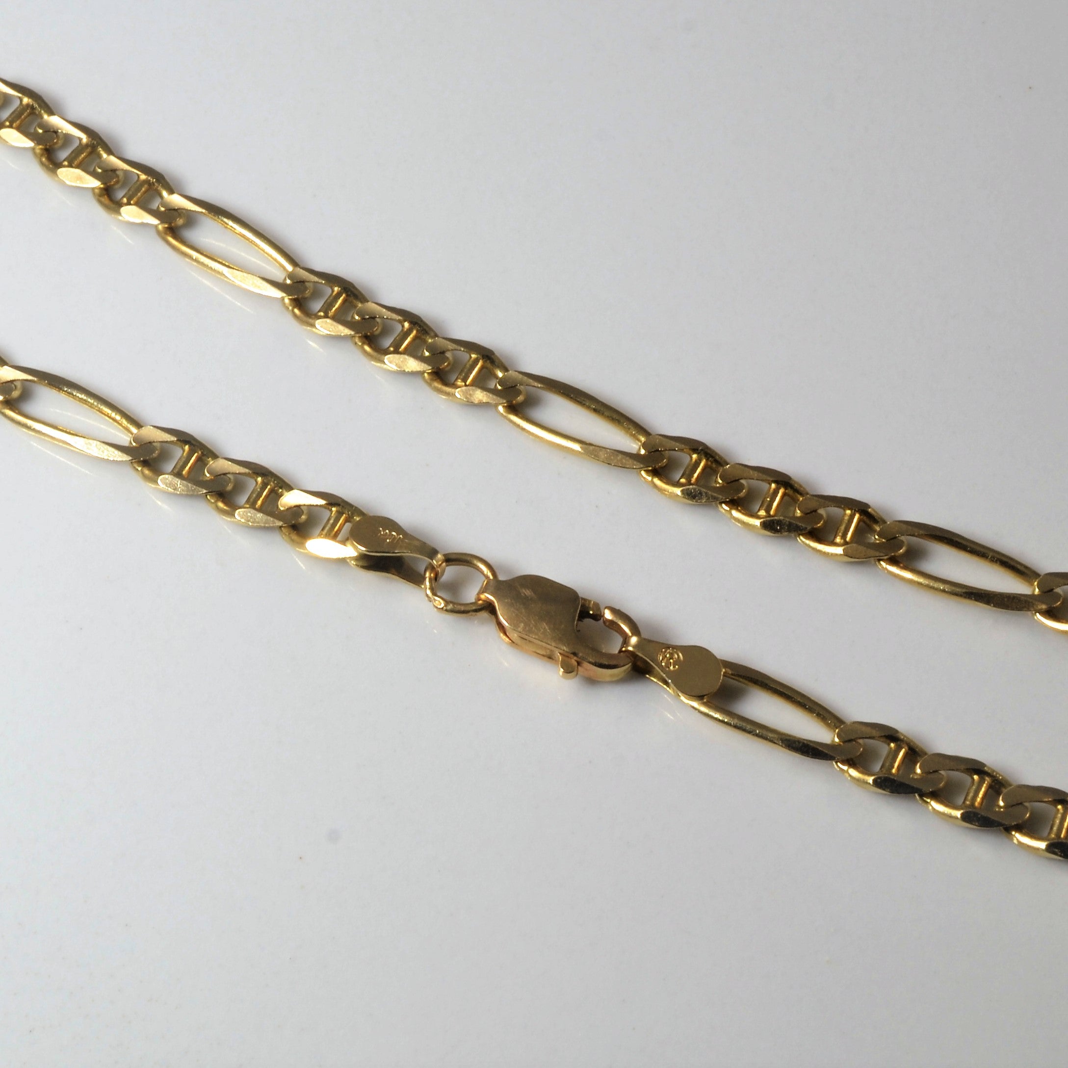 10k Yellow Gold Figaro Chain | 22" |