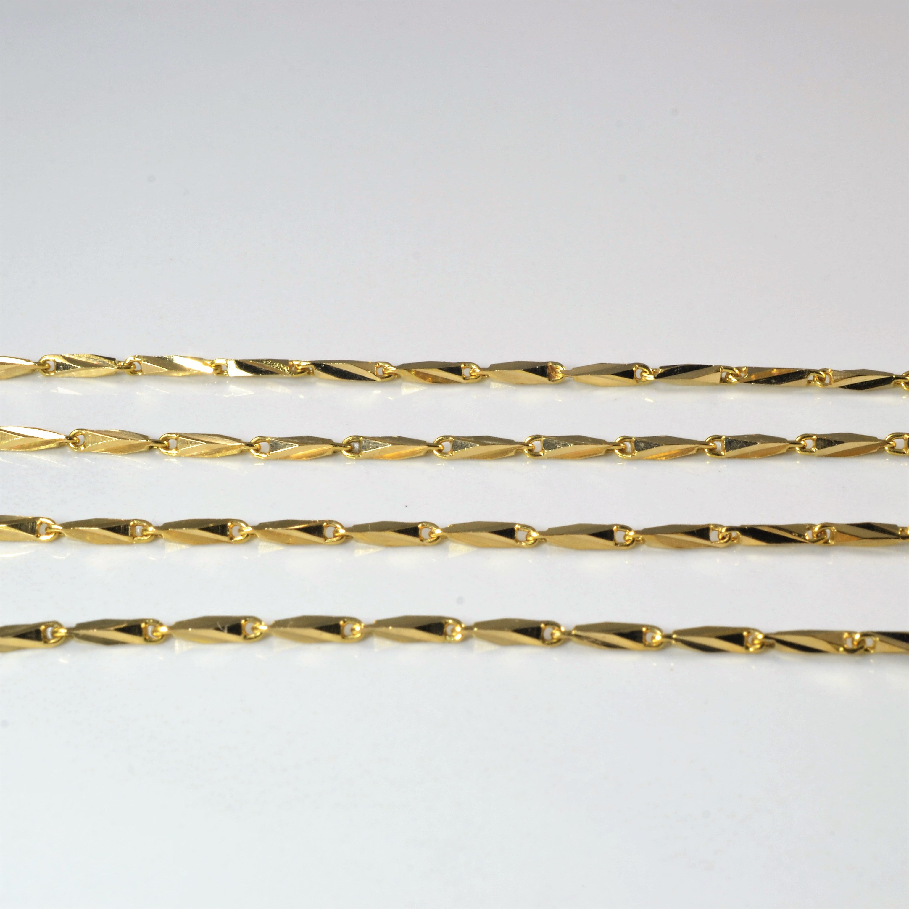 14k Yellow Gold Barleycorn Chain | 26" |