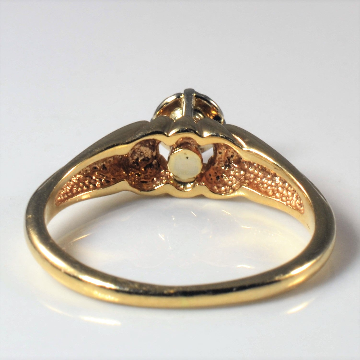 Bague en diamant cathédrale festonnée | 0,17 ct | Taille 6 |