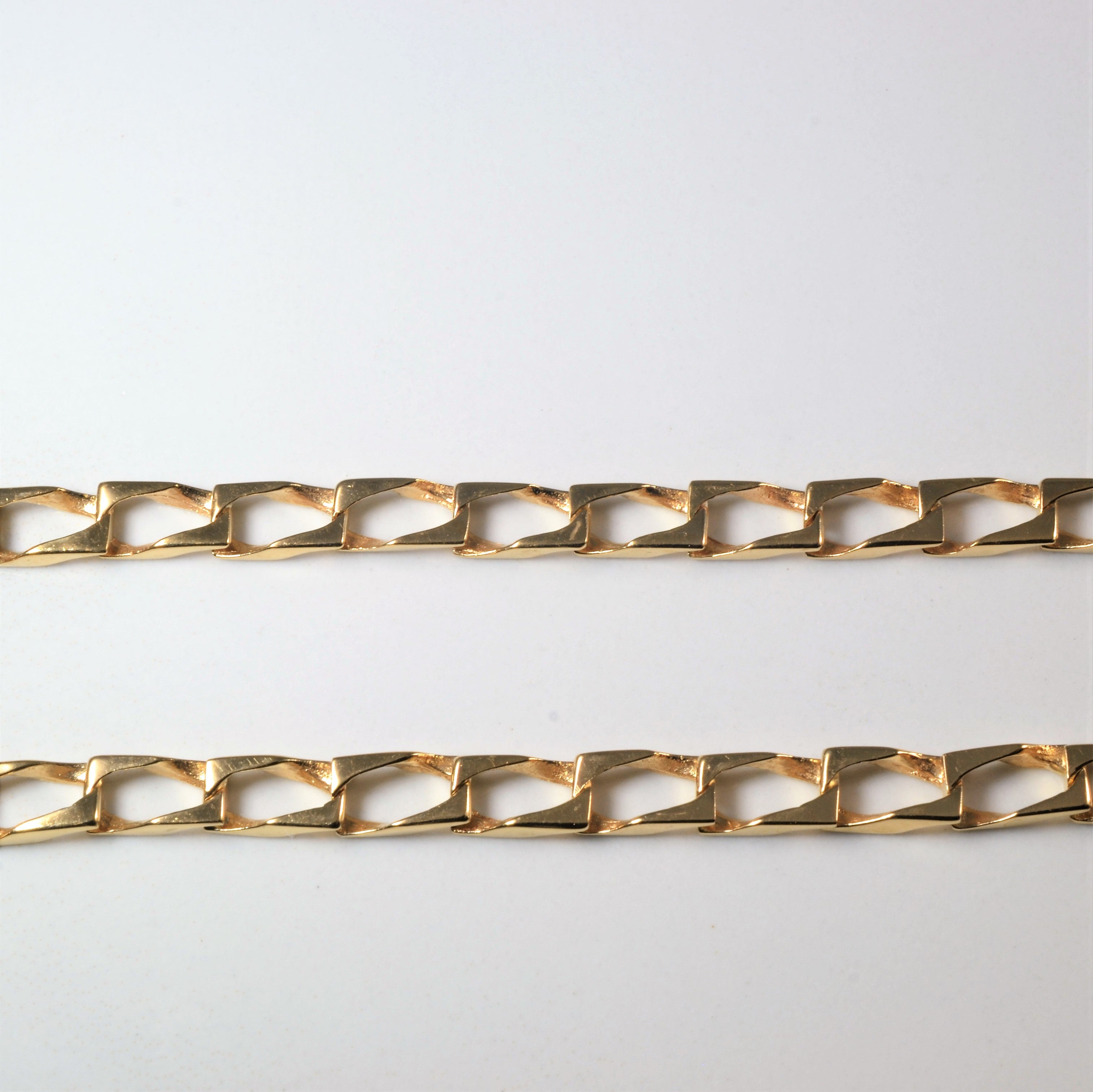 10k Yellow Gold Wide Open Link Chain | 19.5" |