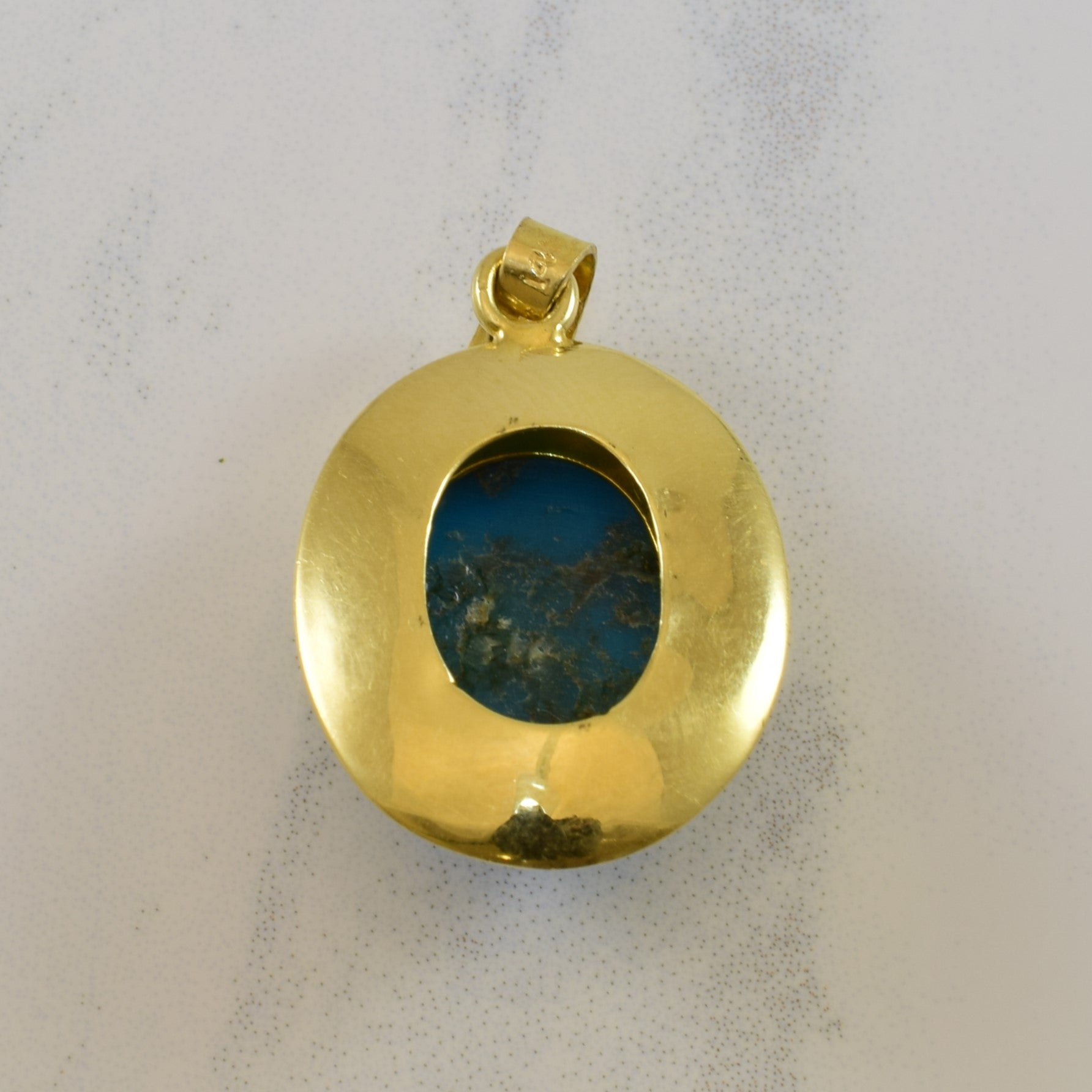 Oval Turquoise Cabochon Pendant | 7.50ct |