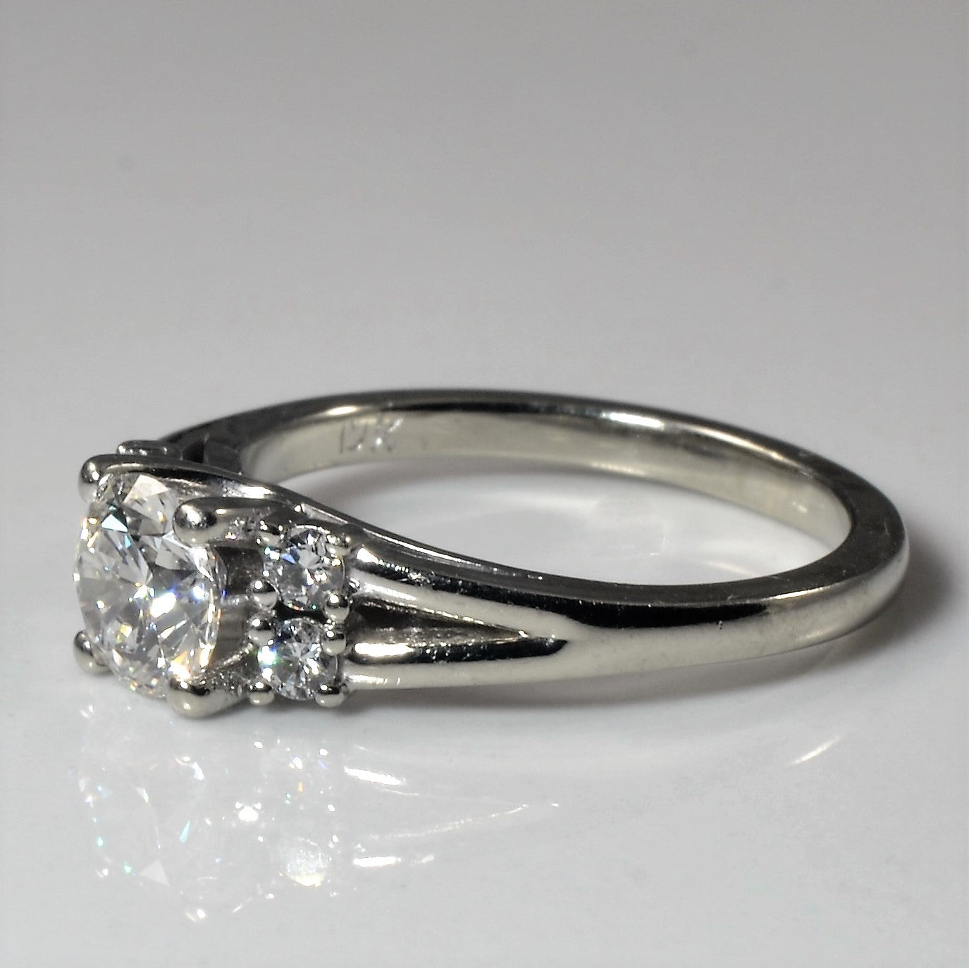 Double Side Stone Detailed Engagement Ring | 0.83ctw | SZ 5.25 |