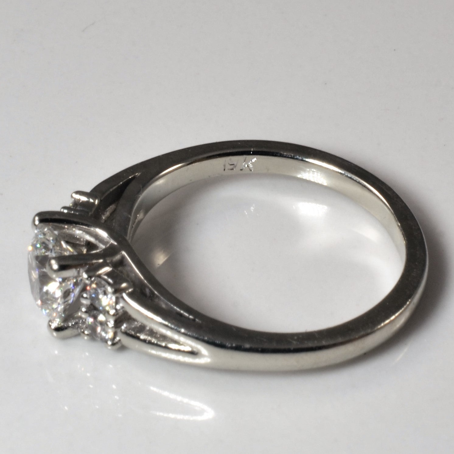 Double Side Stone Detailed Engagement Ring | 0.83ctw | SZ 5.25 |