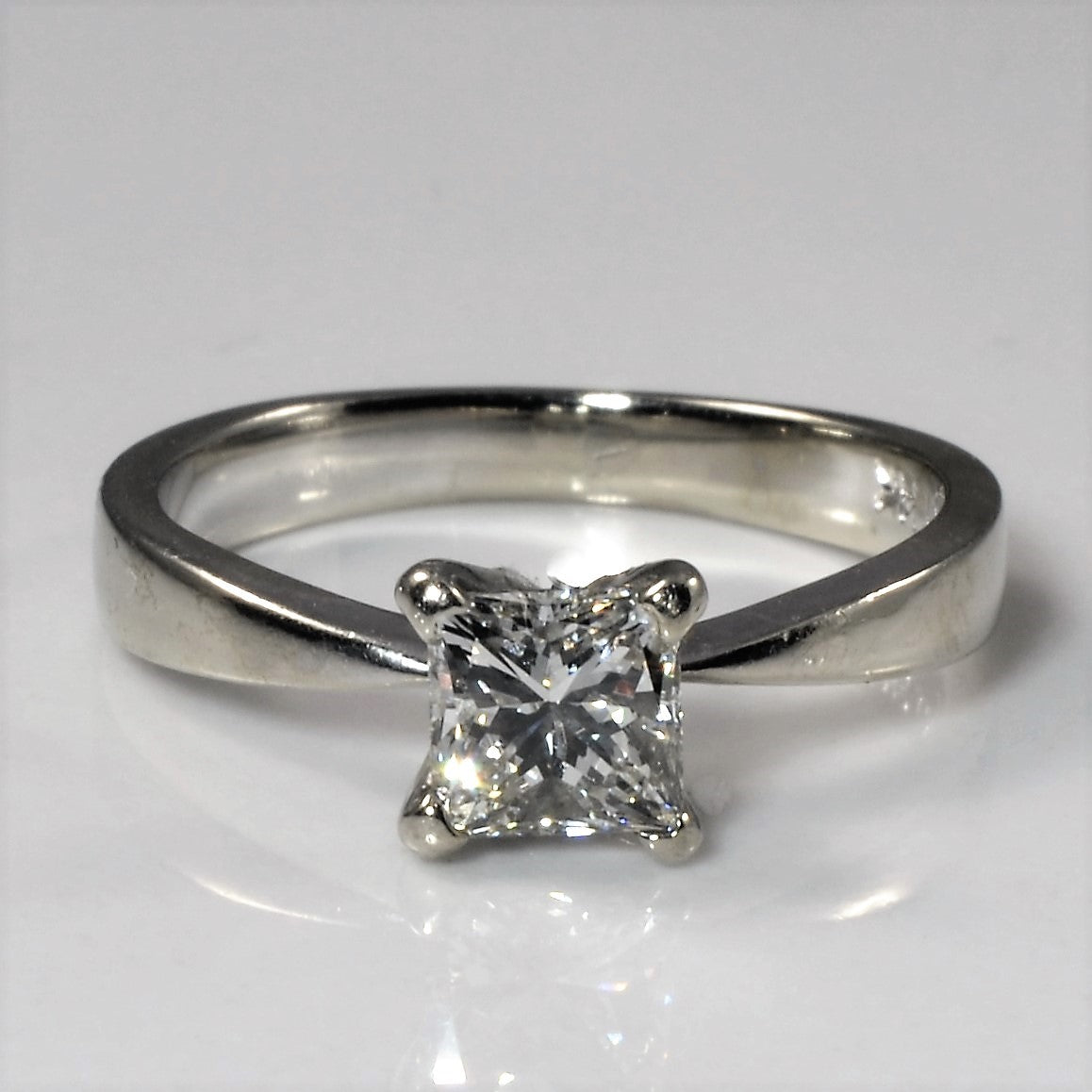 Solitaire Princess Canadian Diamond Ring | 0.54ct | SZ 4 |