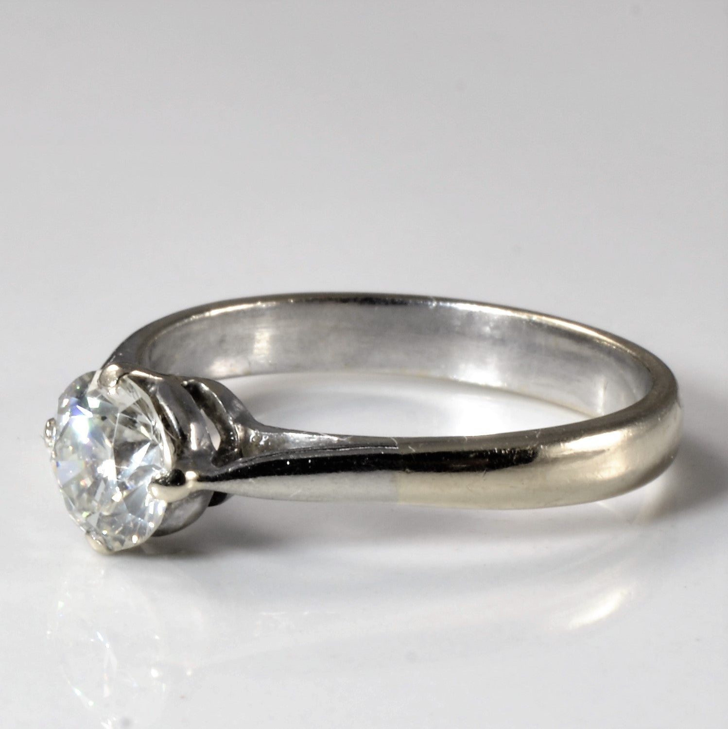 East West Basket Set Diamond Engagement Ring | 0.69ct | SZ 6.25 |
