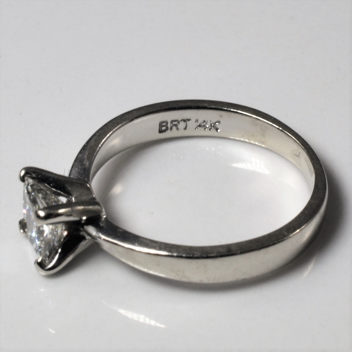 Solitaire Princess Canadian Diamond Ring | 0.54ct | SZ 4 |