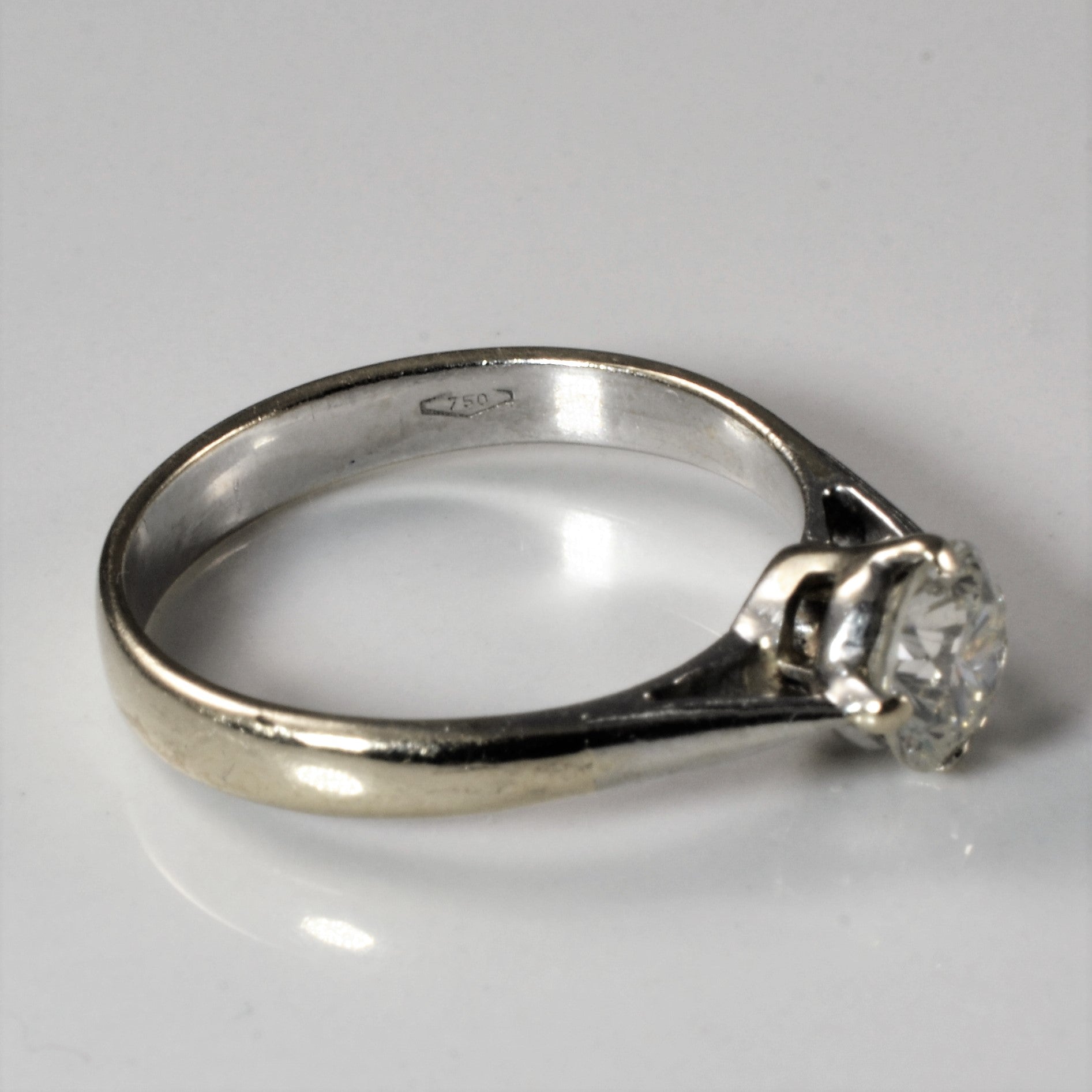 East West Basket Set Diamond Engagement Ring | 0.69ct | SZ 6.25 |