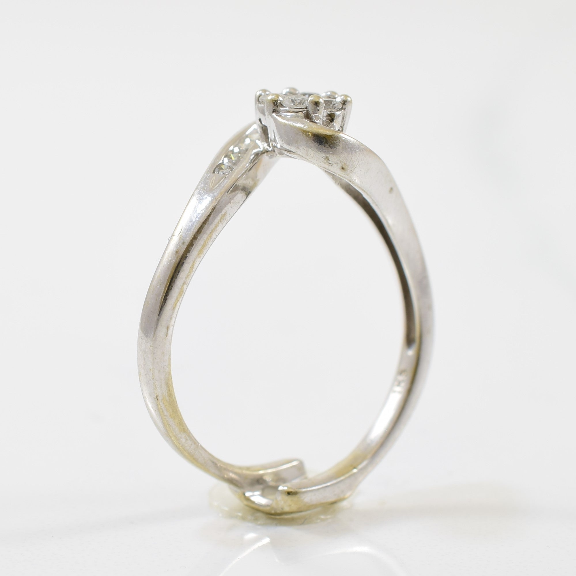 Diamond Cluster Bypass Ring | 0.25ctw | SZ 7 |