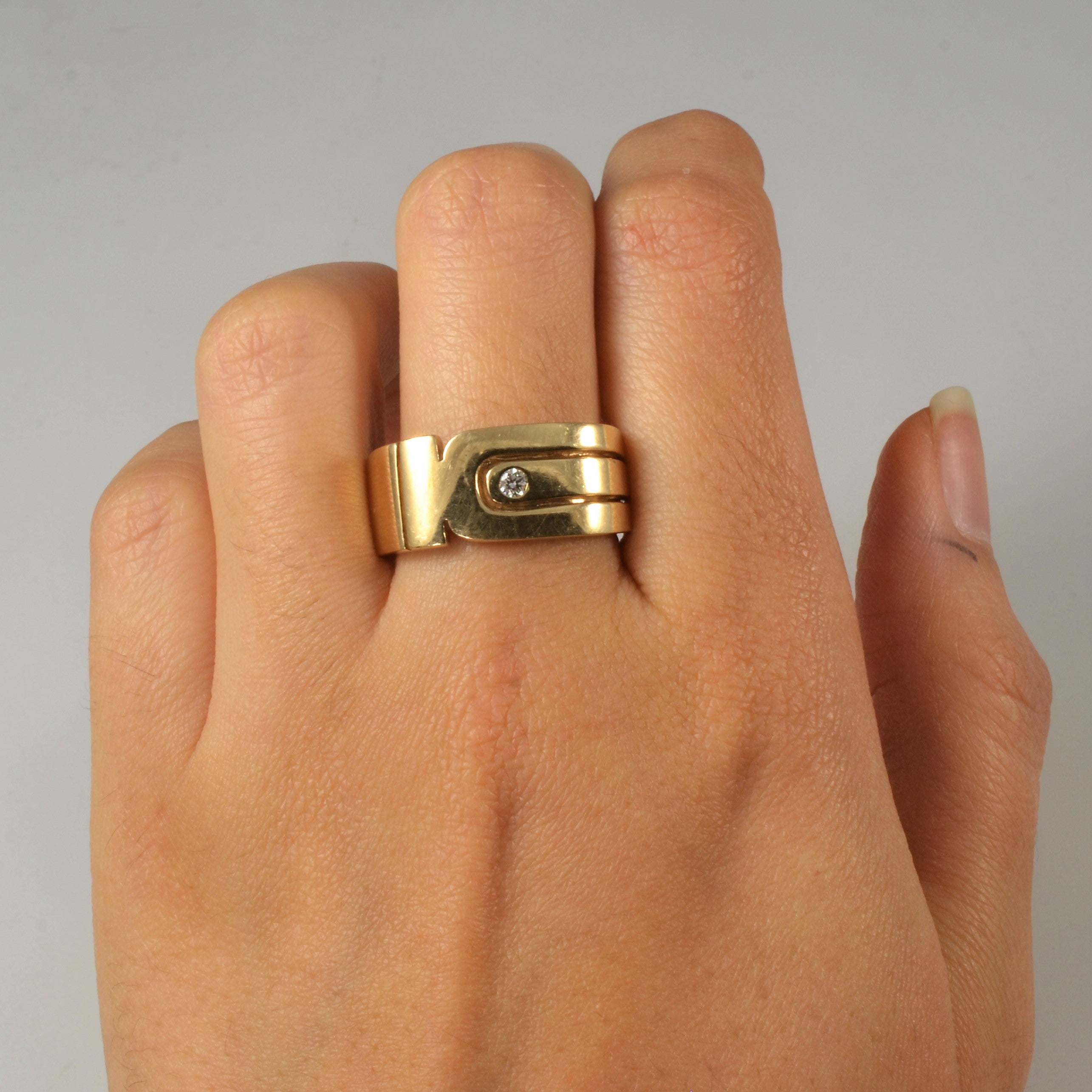 Diamond Initial 'K' Ring | 0.06ct | SZ 10 |