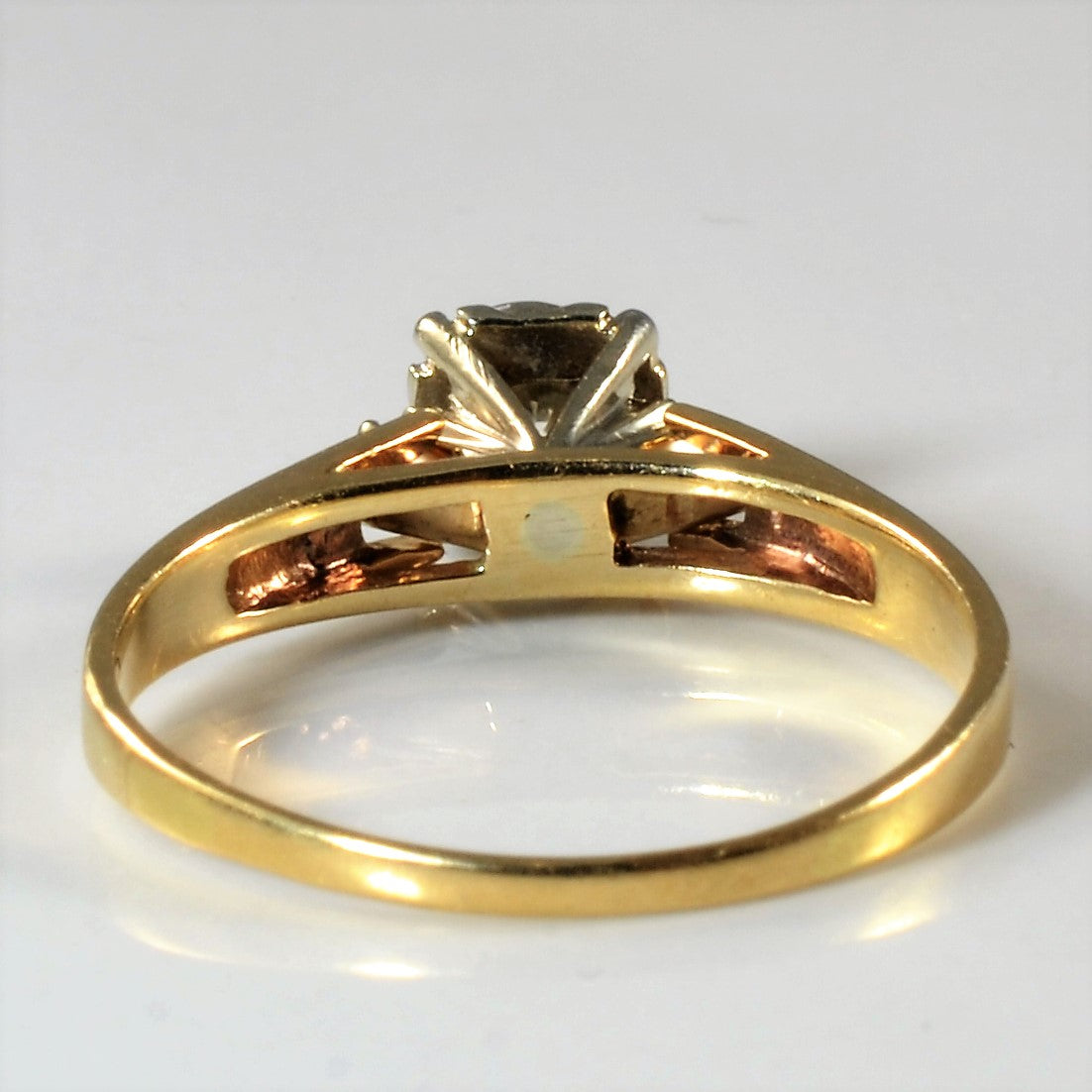 High Set Three Stone Diamond Ring | 0.23ctw | SZ 6.25 |