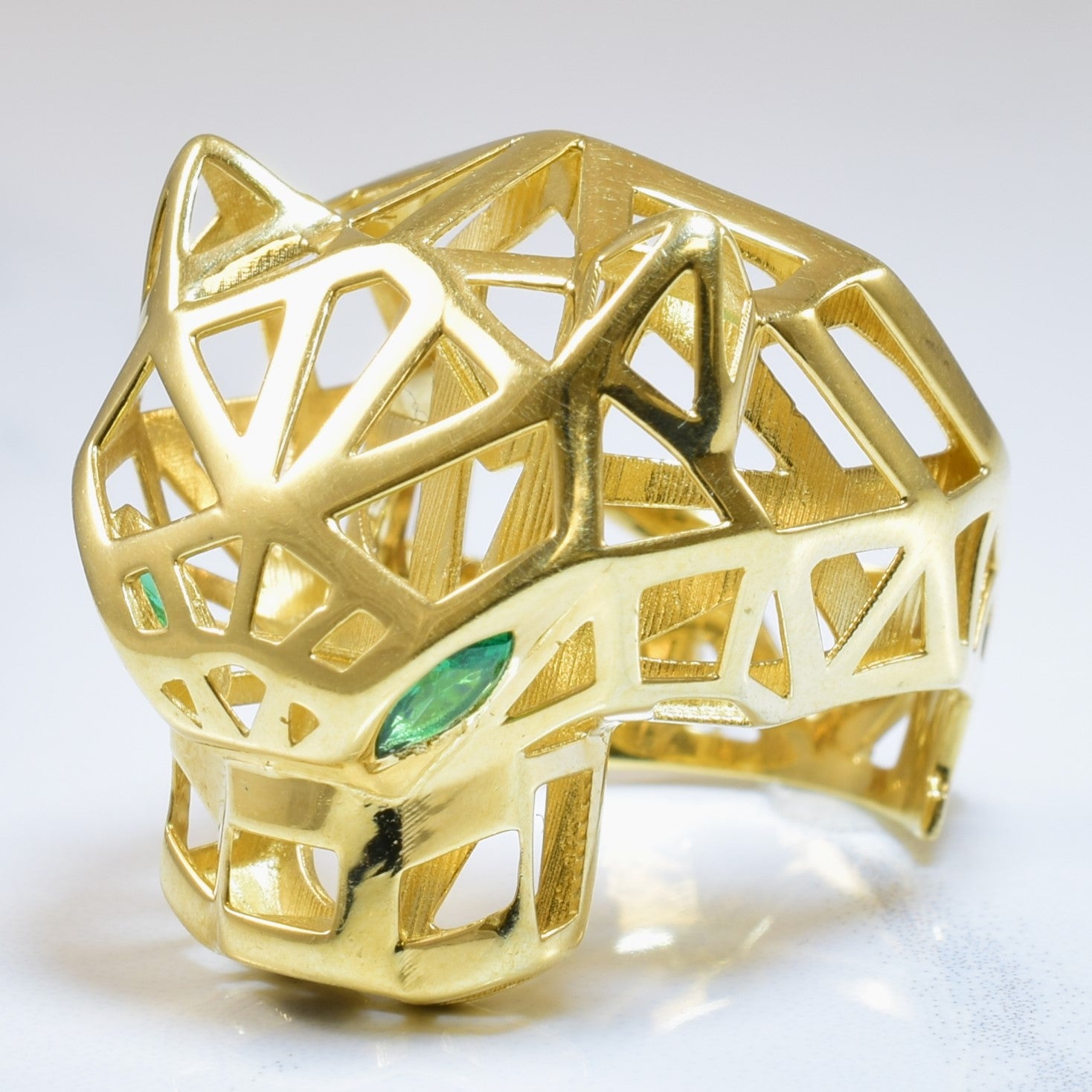 Panther Emerald Ring | 0.14ctw | SZ 6 |