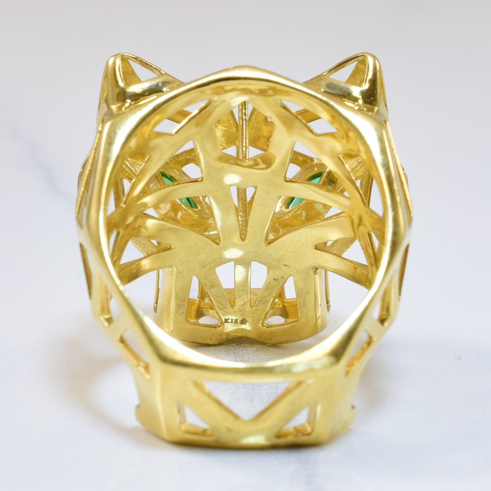 Panther Emerald Ring | 0.14ctw | SZ 6 |