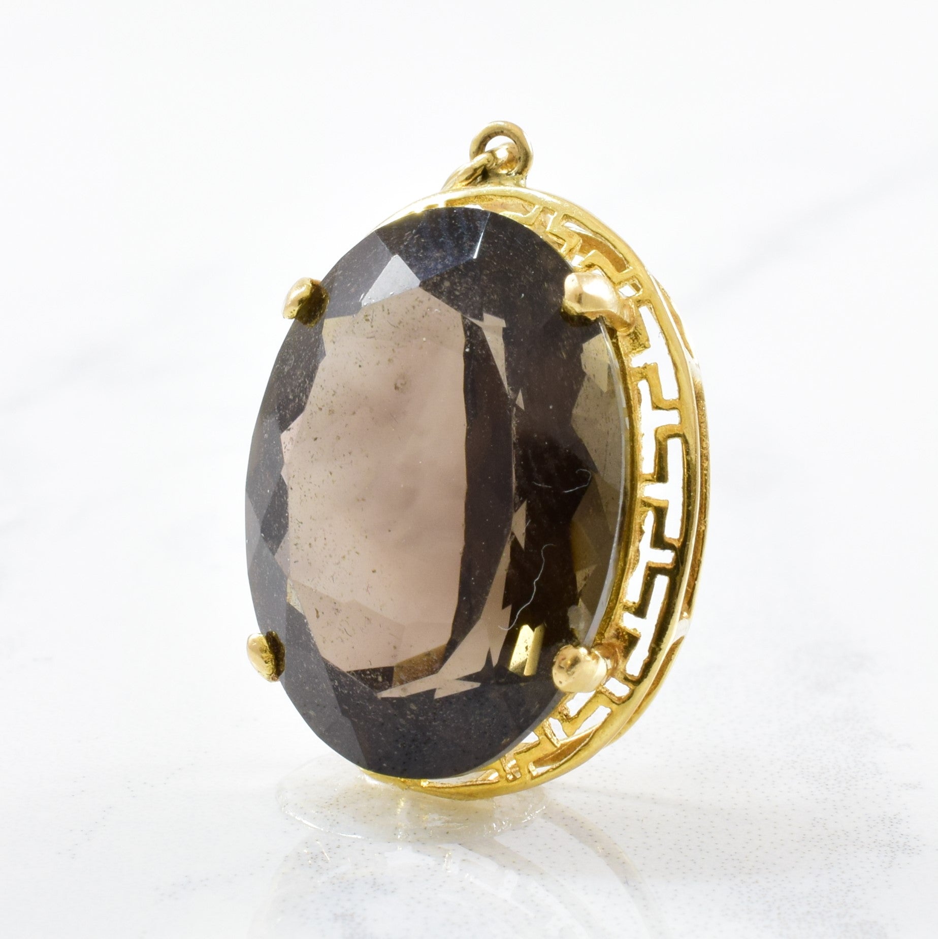 Solitaire Smoky Quartz Pendant | 14.00ct |