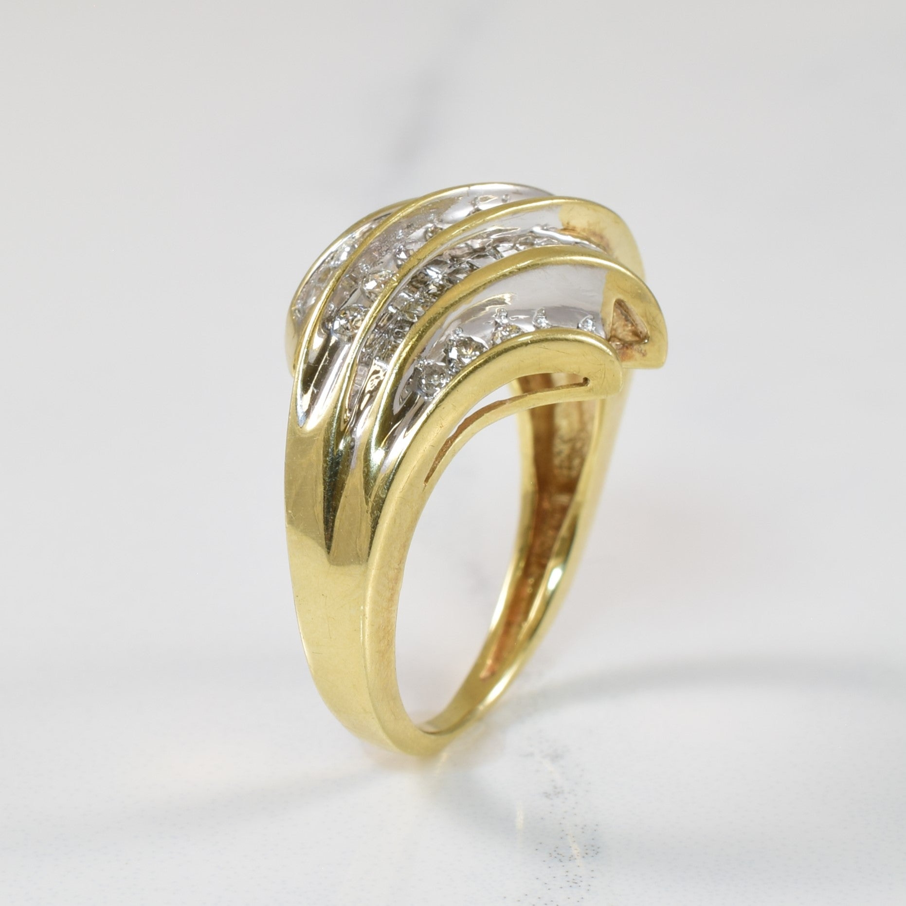 Diamond Bypass Ring | 0.35ctw | SZ 5.5 |