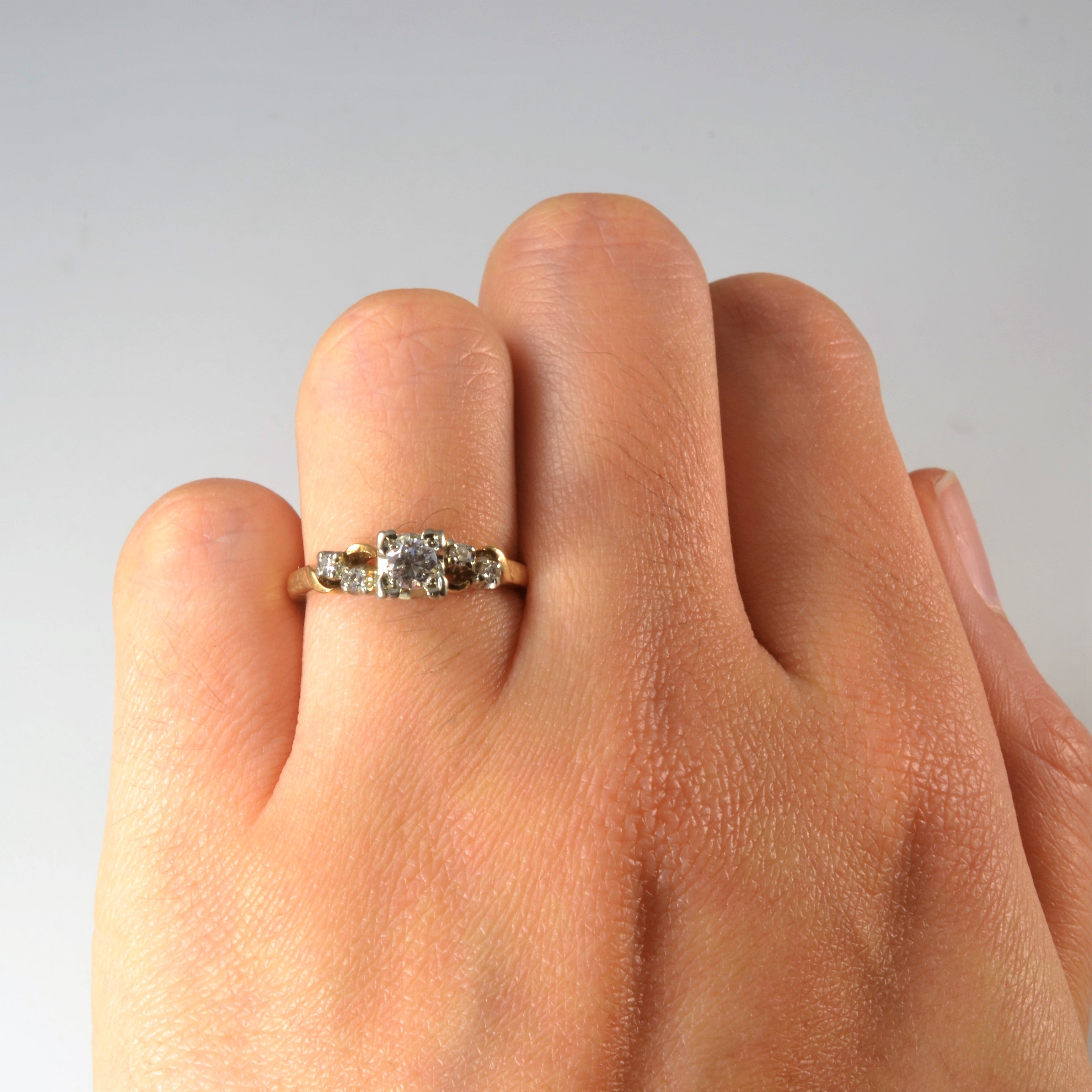 Multi Diamond Engagement Ring | 0.24ctw | SZ 5 |