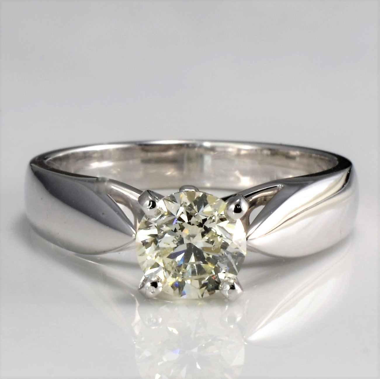 Tapered Solitaire Diamond Ring | 0.77 ct, SZ 6.25 |