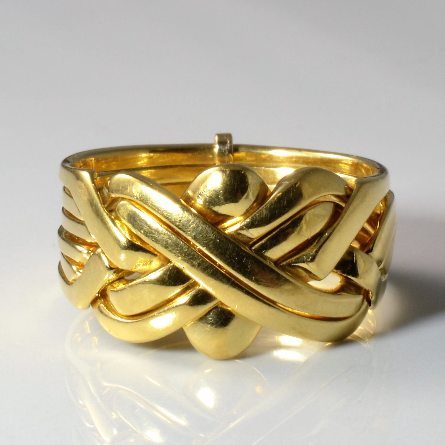 Yellow Gold Puzzle Ring | SZ 11.5 |
