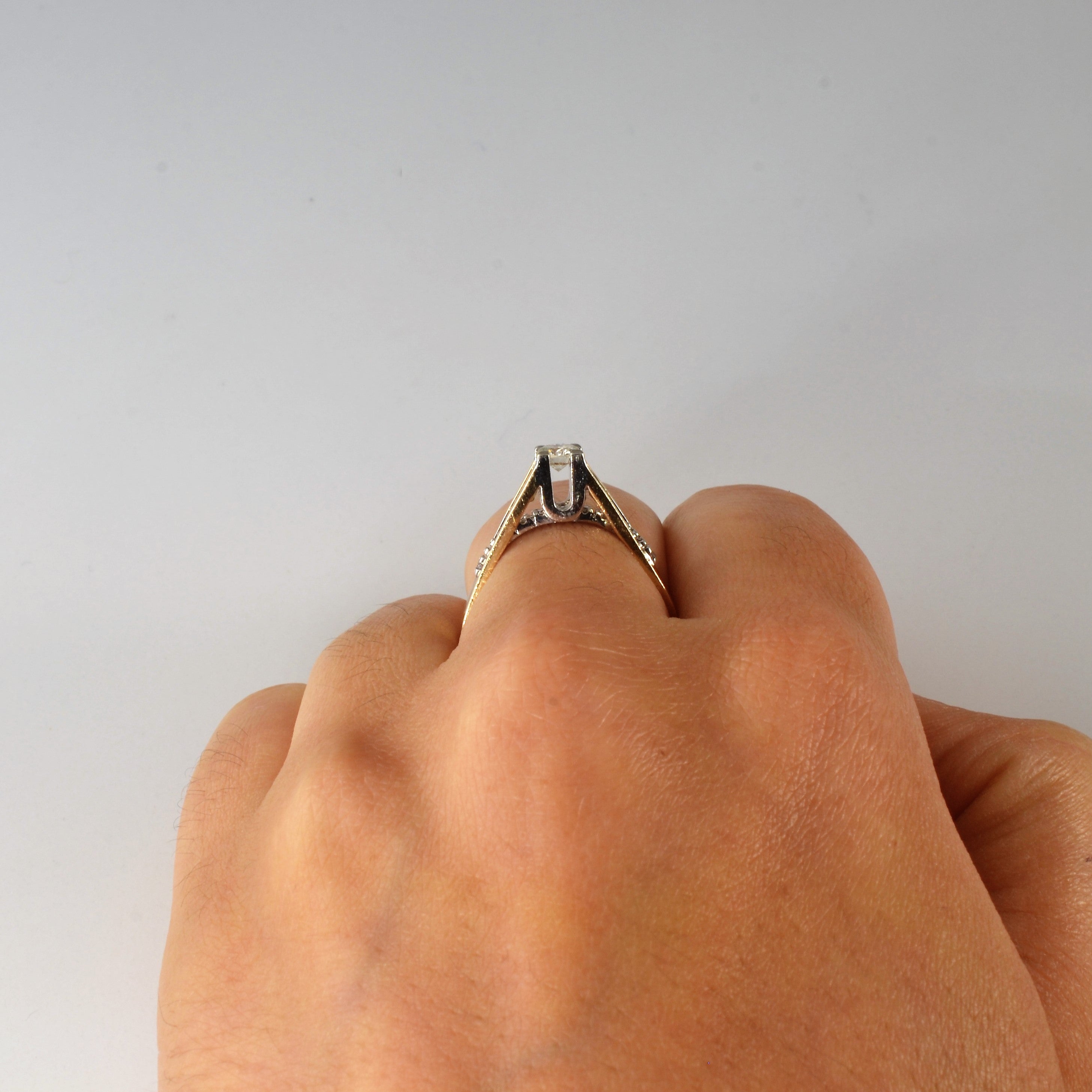 High Set Diamond Ring | 0.34ctw | SZ 6.5 |