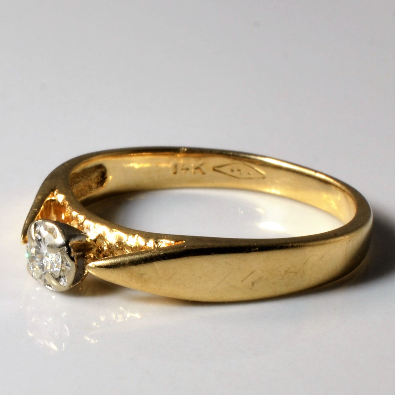 Solitaire Diamond Ring | 0.09ct | SZ 5.5 |