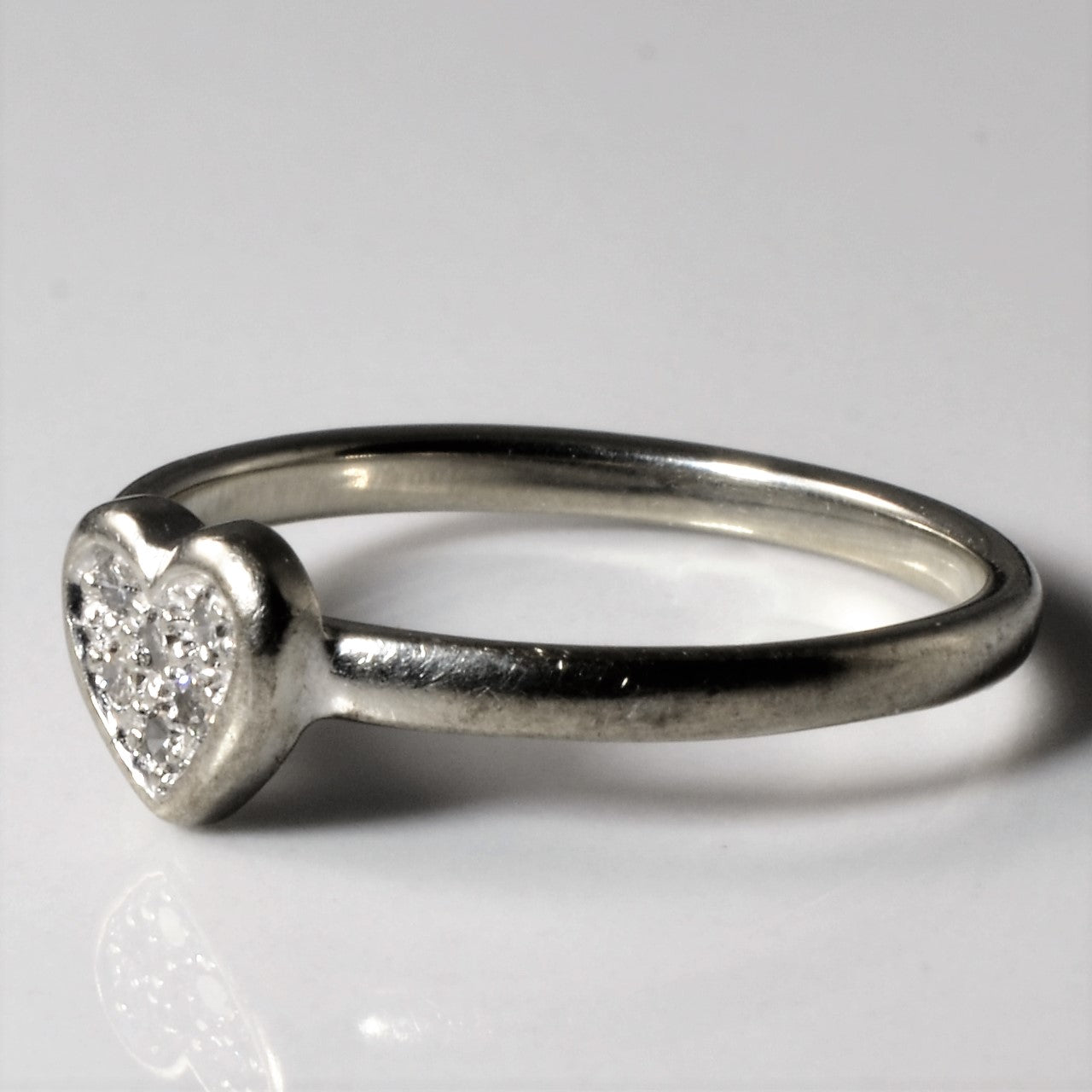 Cluster Set Heart Diamond Ring | 0.04ctw | SZ 6 |