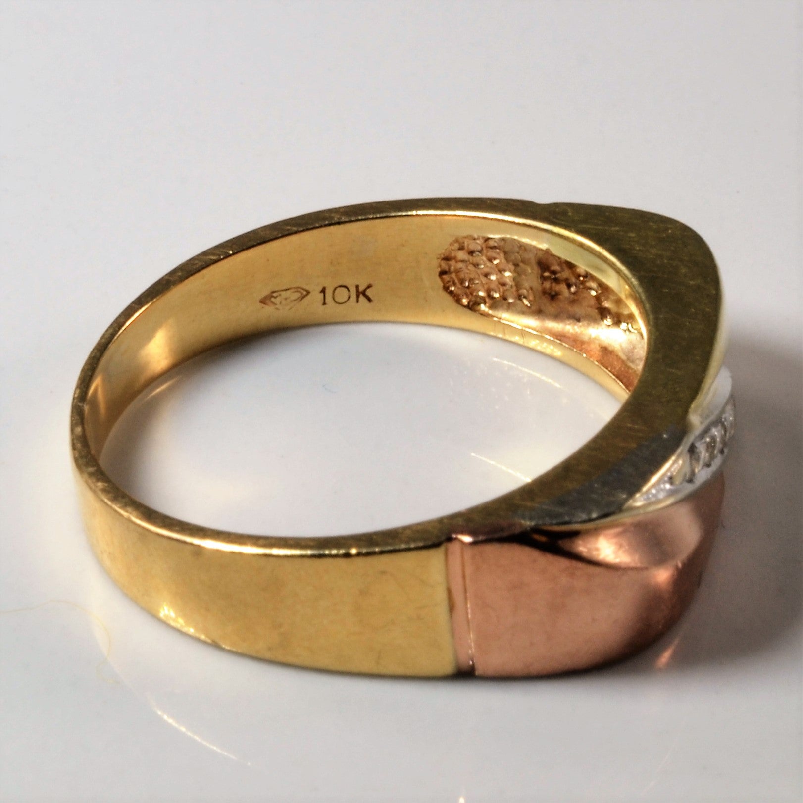 Two Tone Diamond Band | 0.05ctw | SZ 10.5 |