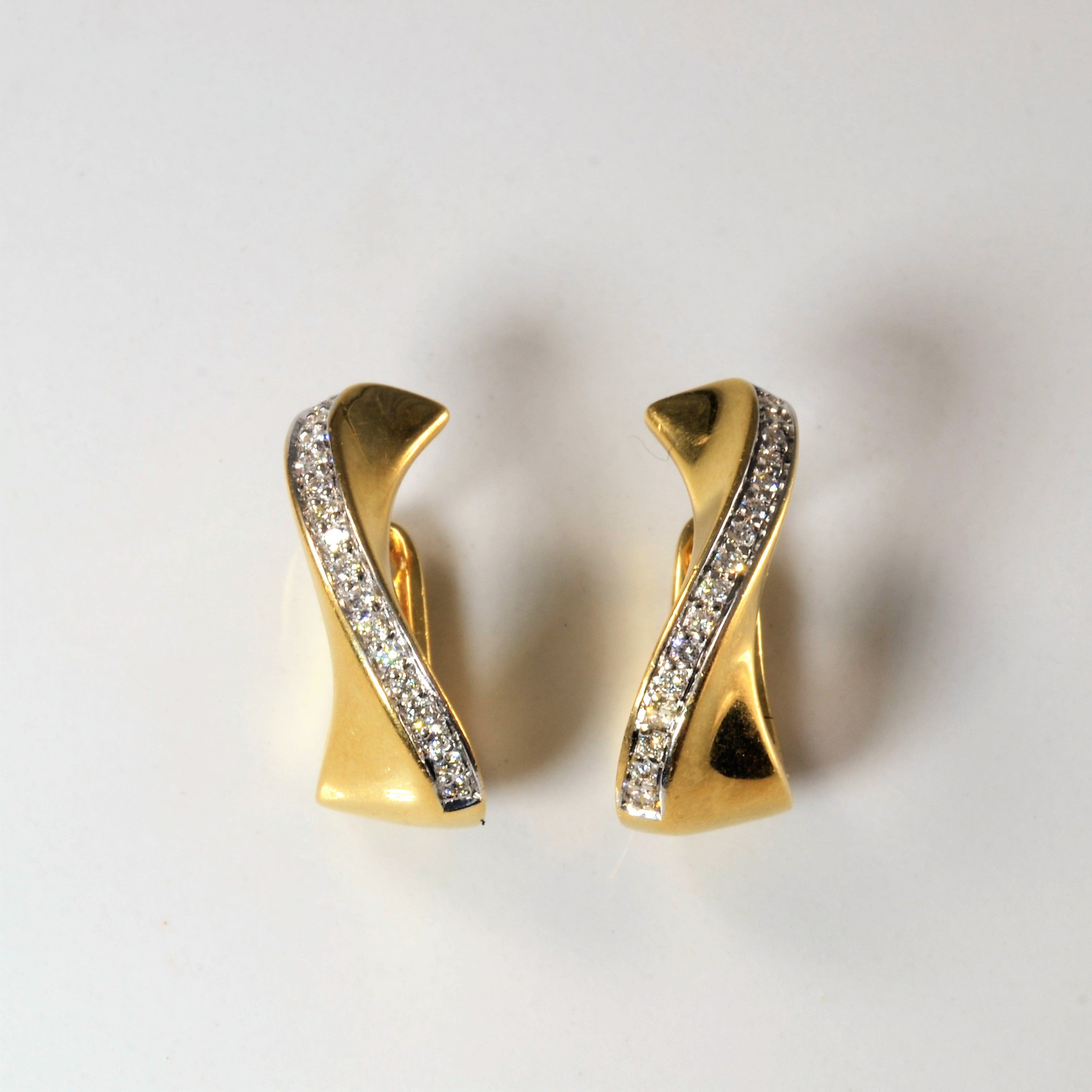 Birks' Pave Diamond Huggie Earrings | 0.16ctw |