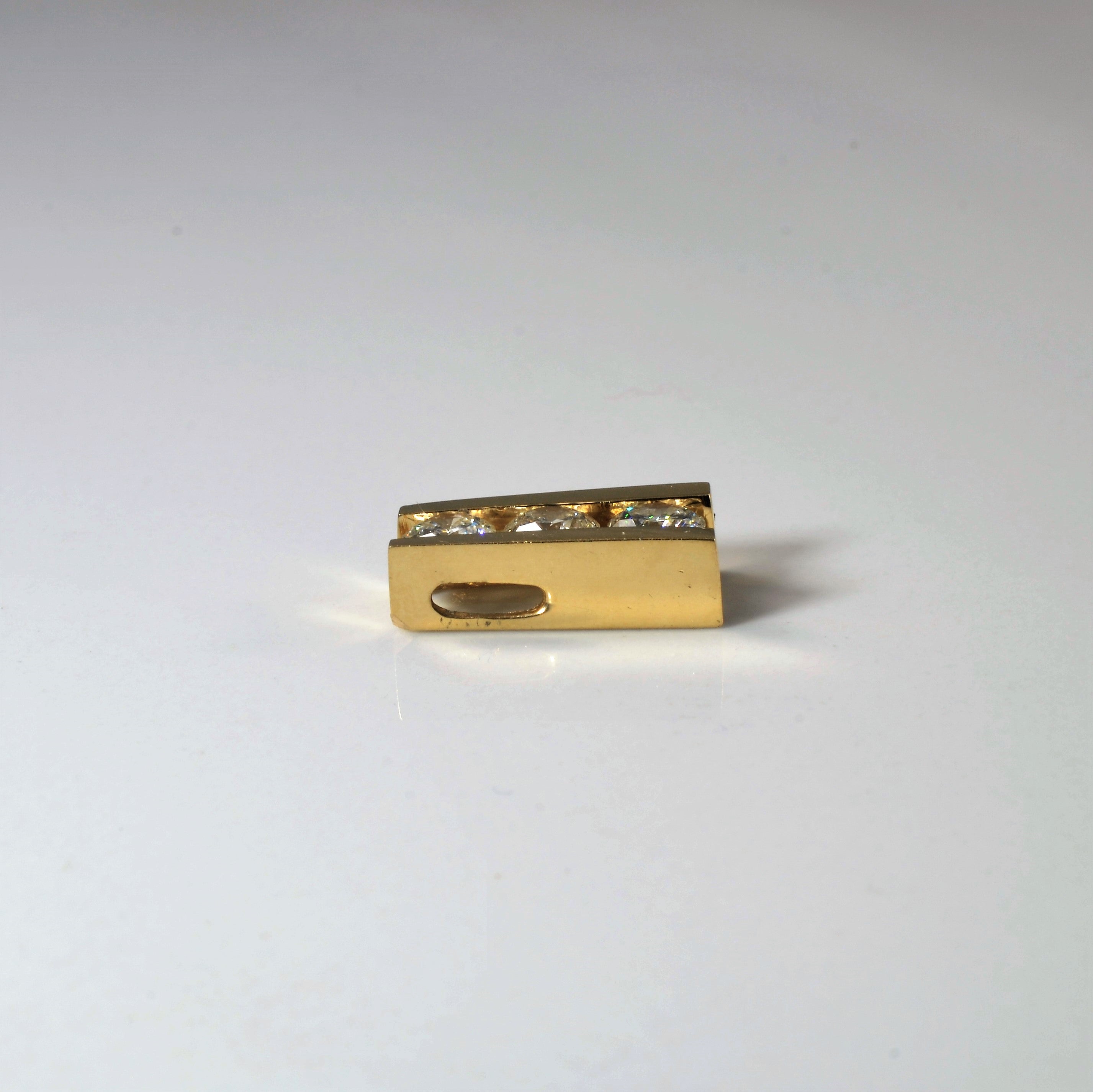 Three Stone Diamond Pendant | 0.97ctw |