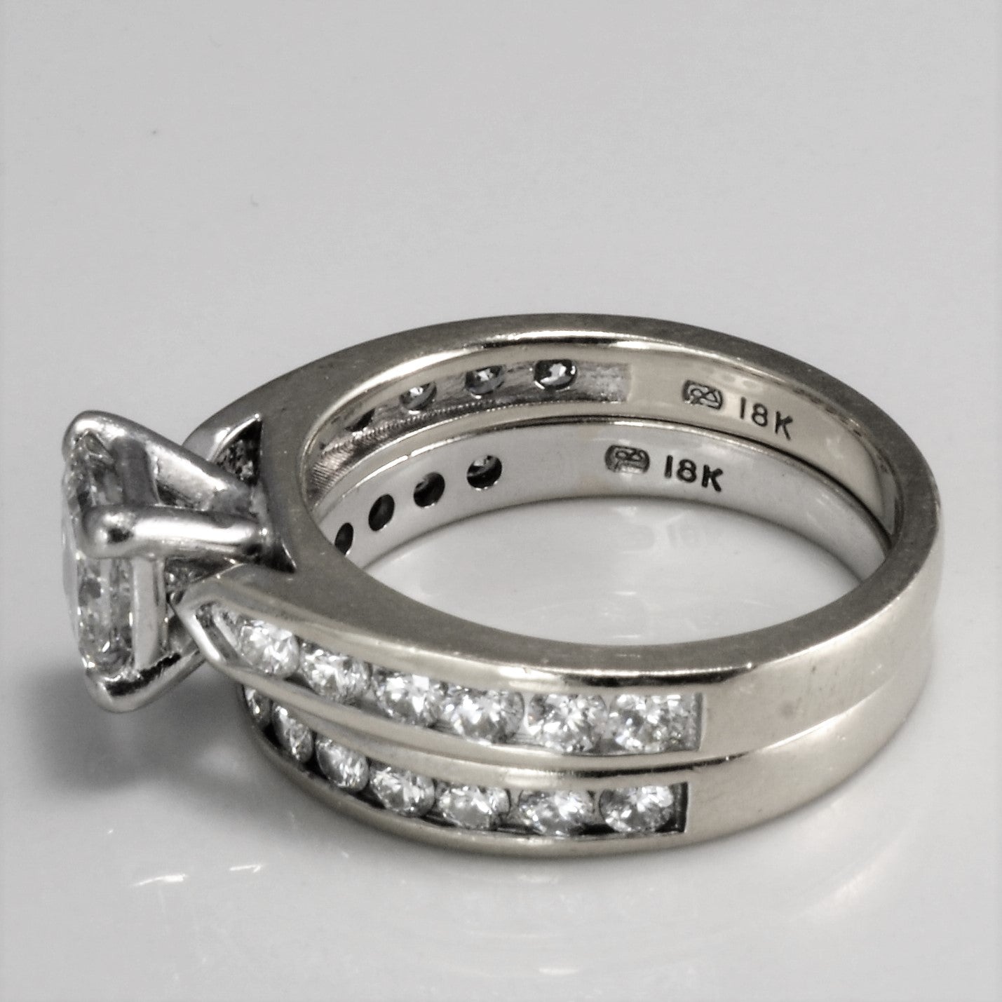 Princess Cut Diamond Wedding Set | 2.41 ctw, SZ 6.25 | VVS2 F |