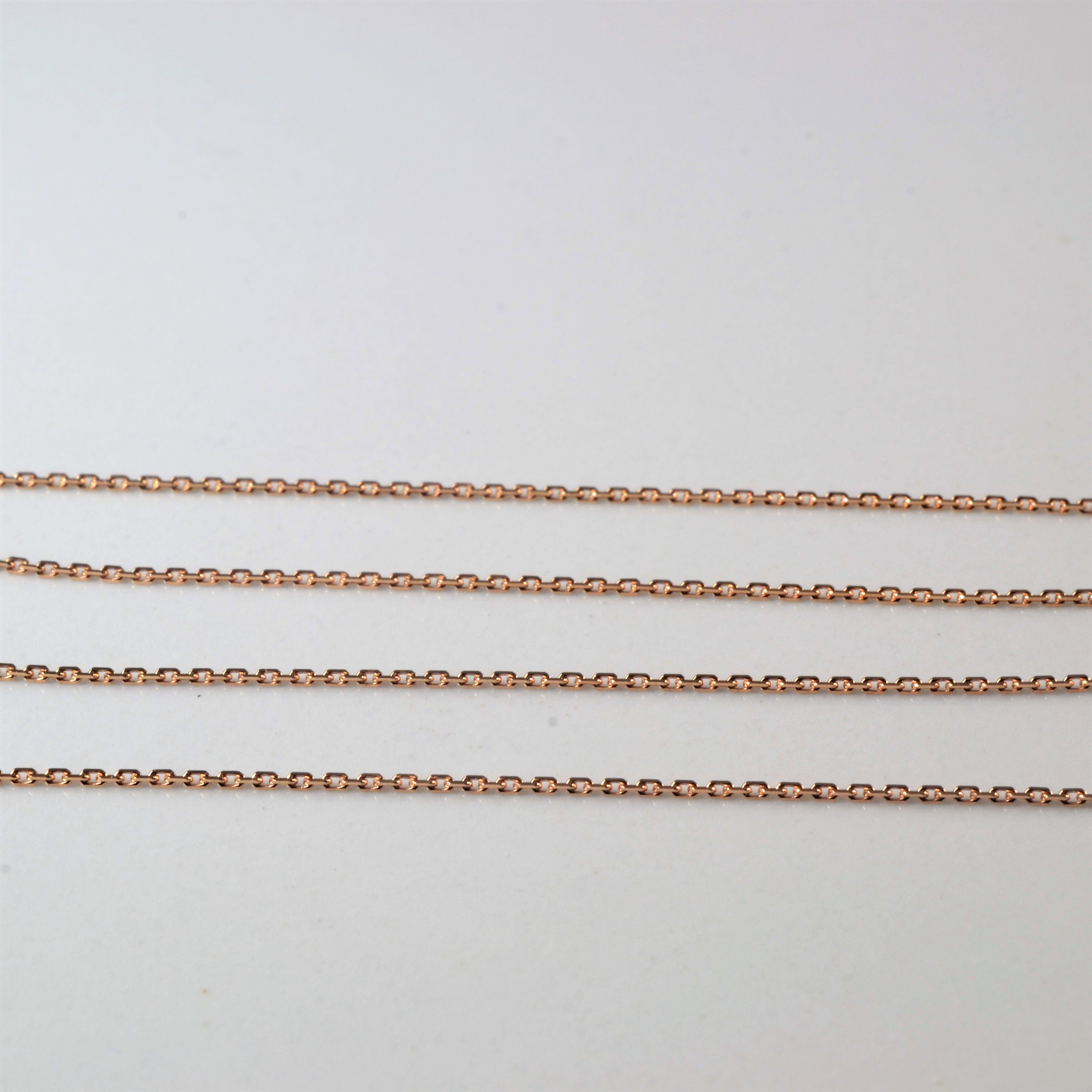 14k Rose Gold Dog Pendant Necklace | 18"|