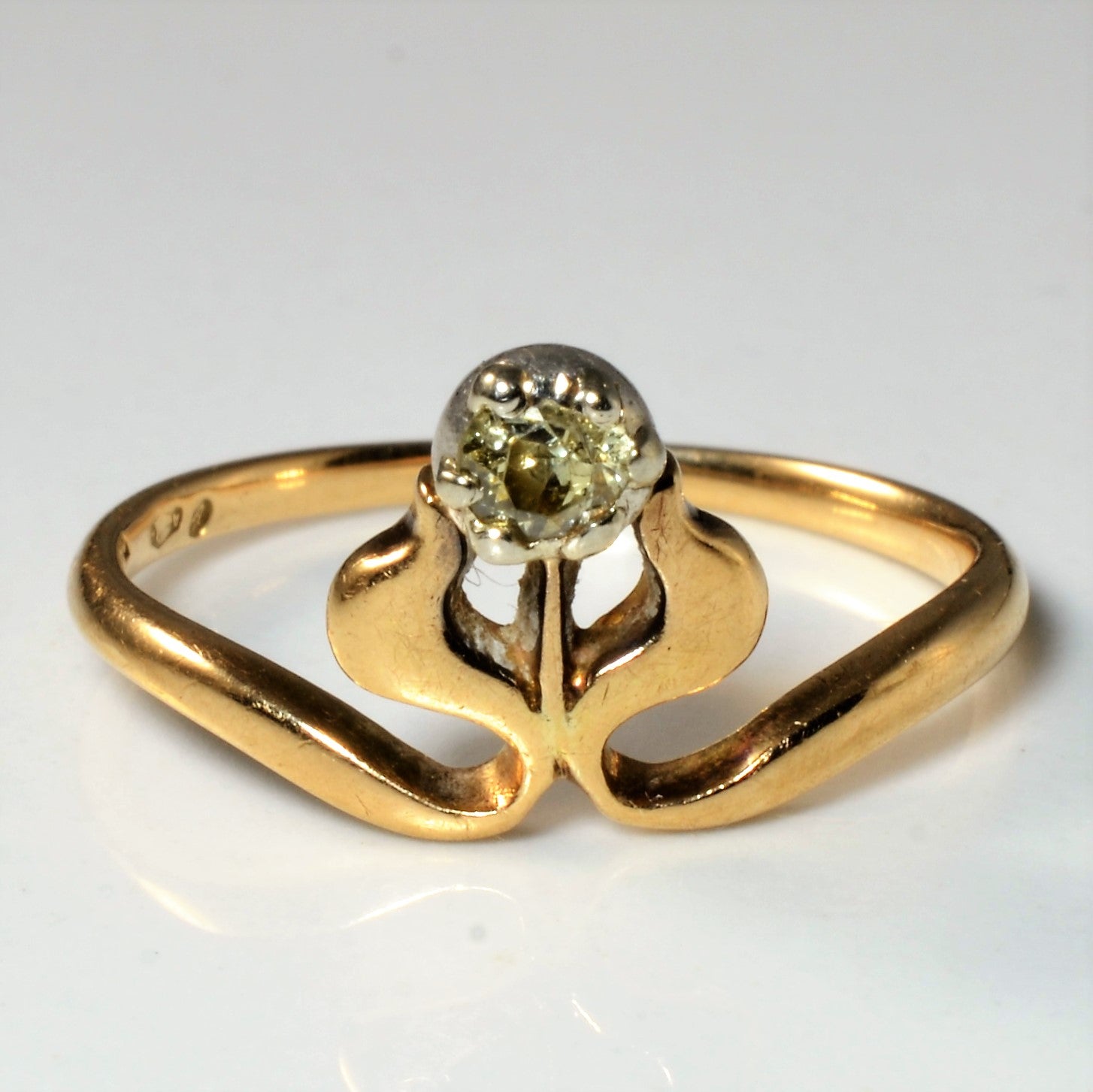 Art Nouveau Old Mine Diamond Ring | 0.13ct | SZ 6.75 |