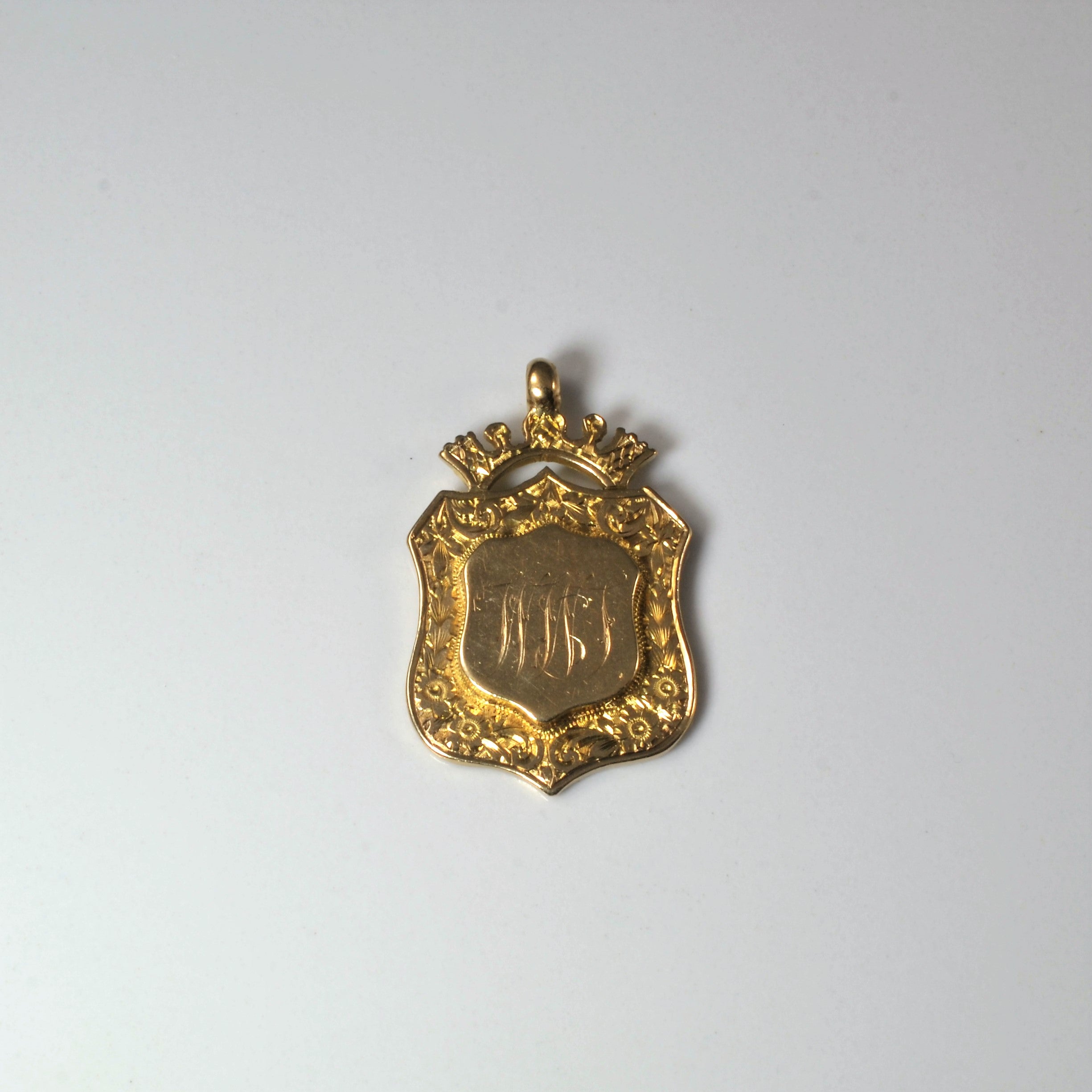 1897 Victorian Era 9k Antique Signet Pendant |