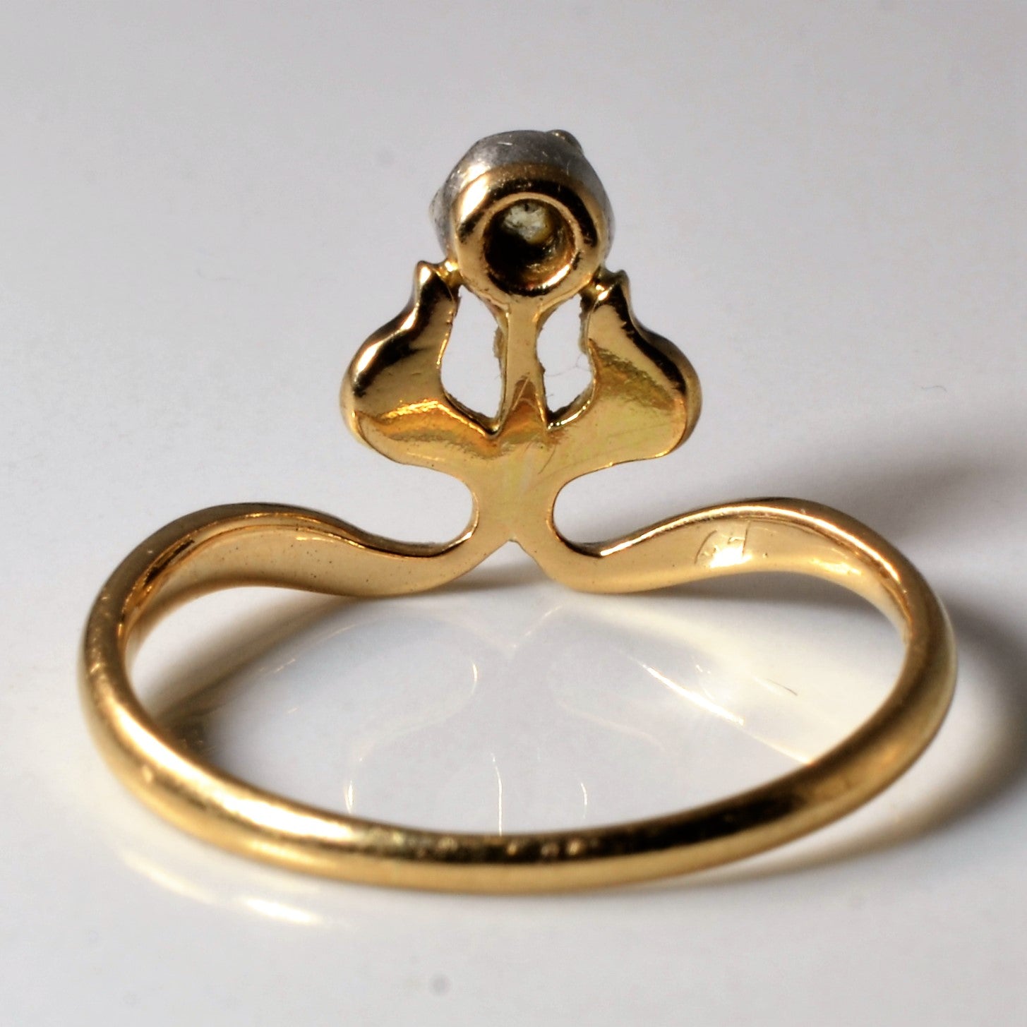 Art Nouveau Old Mine Diamond Ring | 0.13ct | SZ 6.75 |