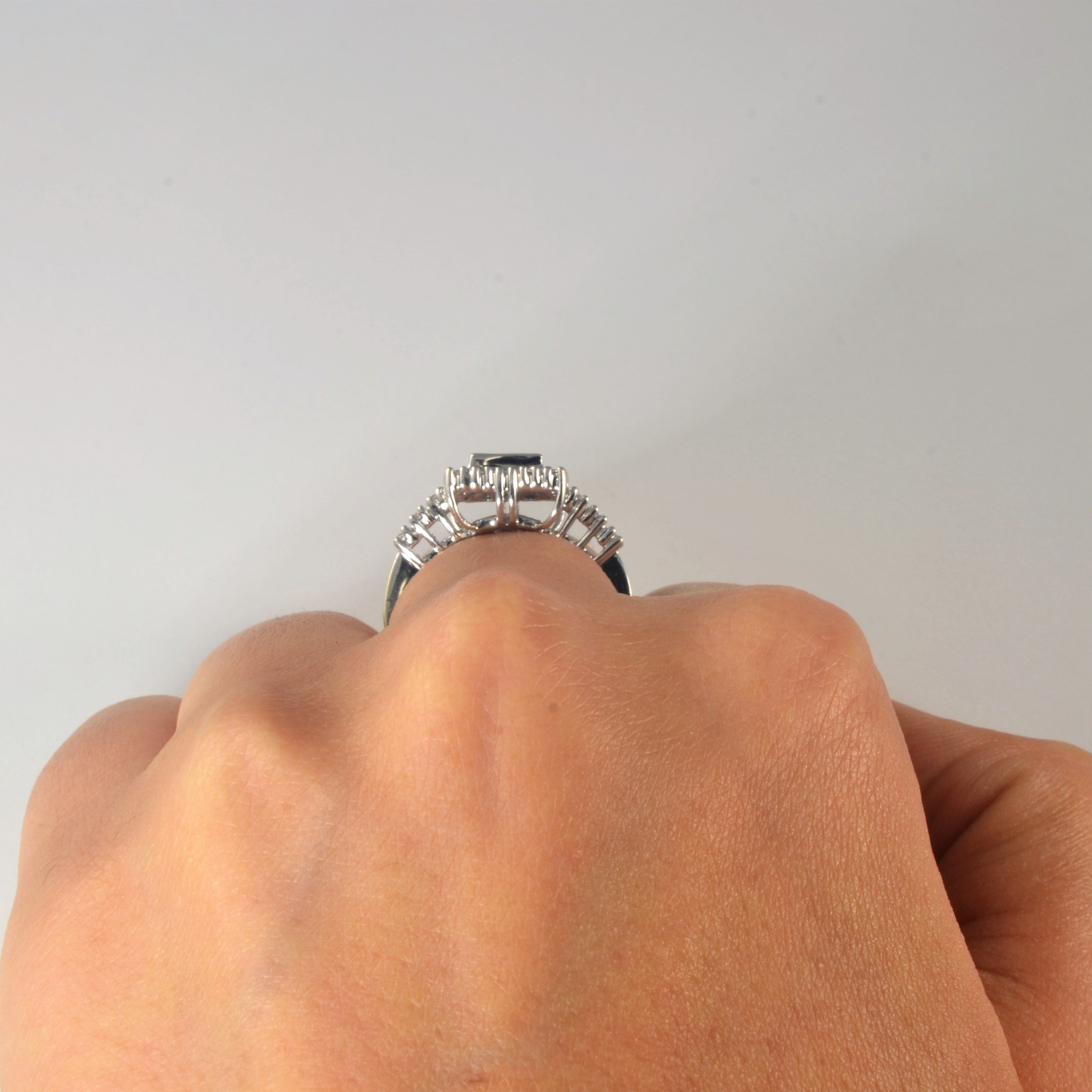 Quad Set Princess Halo Diamond Ring | 0.82ctw | SZ 5.5 |