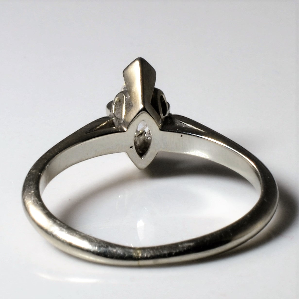 Marquise Cut Solitaire Diamond Ring | 0.20ct | SZ 4.75 |